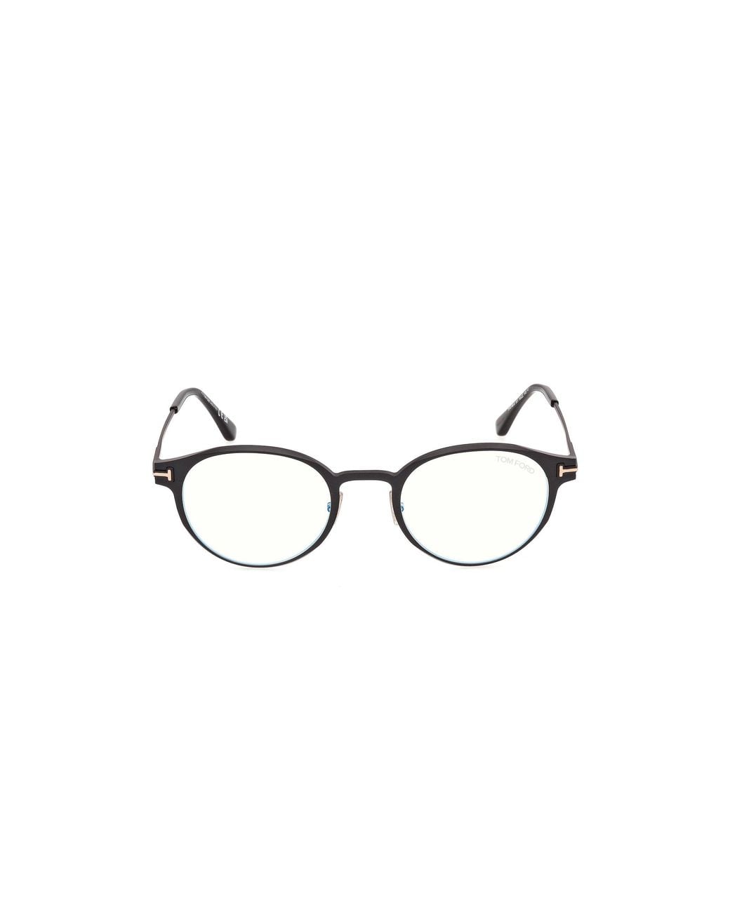 Tom Ford Black Ft6188-B 1 Optical Frames Metal Round Normal for men