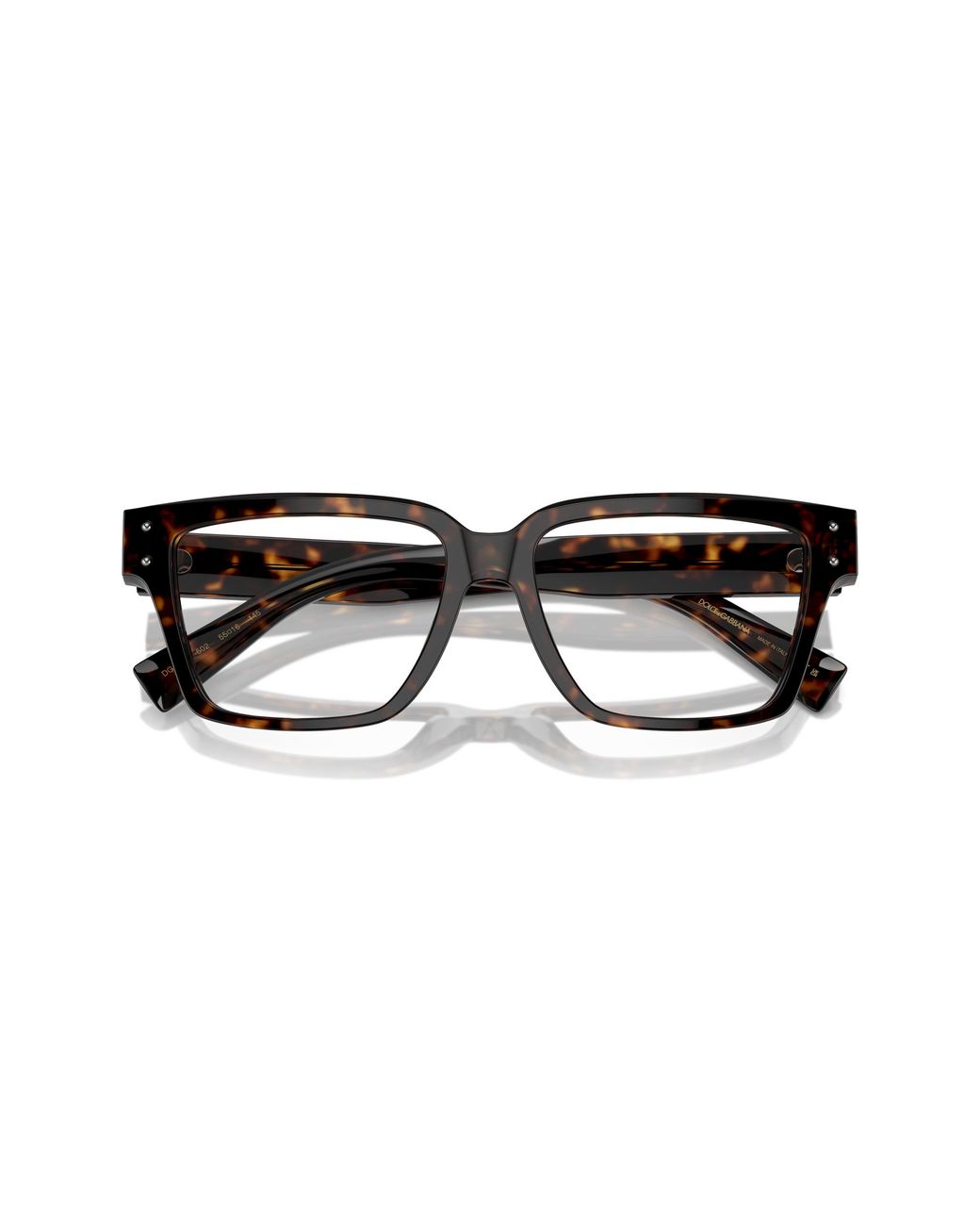 Dolce & Gabbana Black Dg3383 502 Optical Frames Acetate Transparent Squared Normal for men
