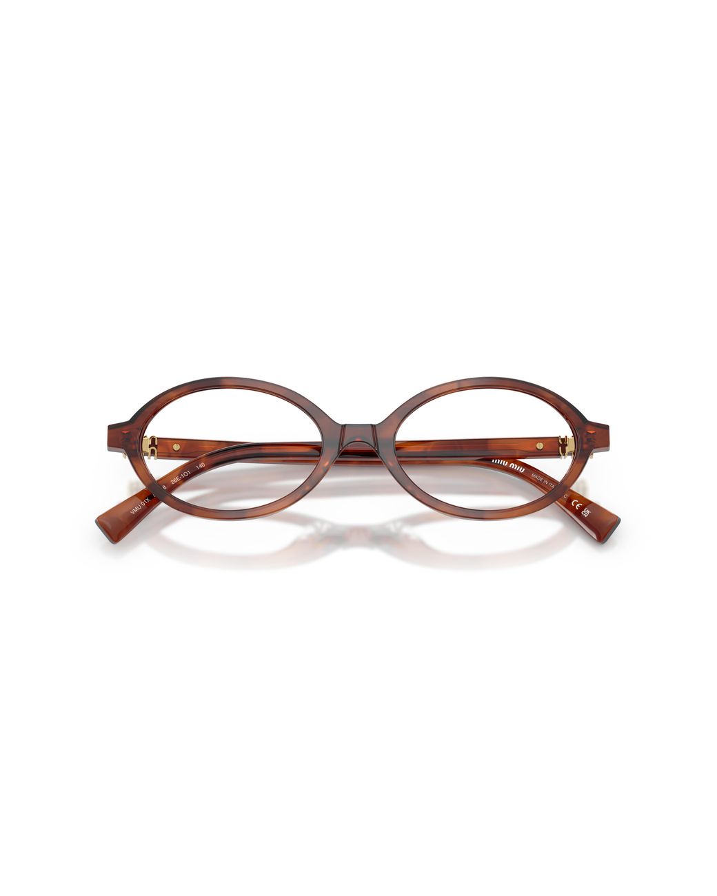 Miu Miu Black Mu 01Xv 26E1O1 Optical Frames Acetate Round Normal