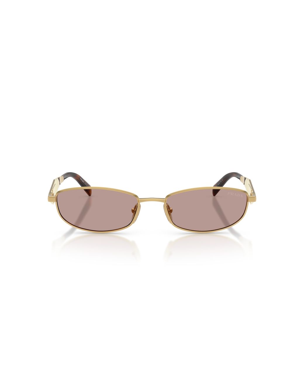 Prada Black Pr D51S 5Ak20I Sunglasses Metal Round Normal