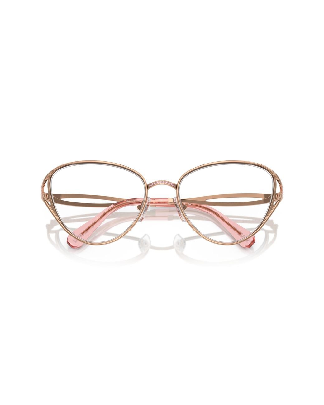 Swarovski Black Sk1017 4014 Optical Frames Metal Cat Eye Normal