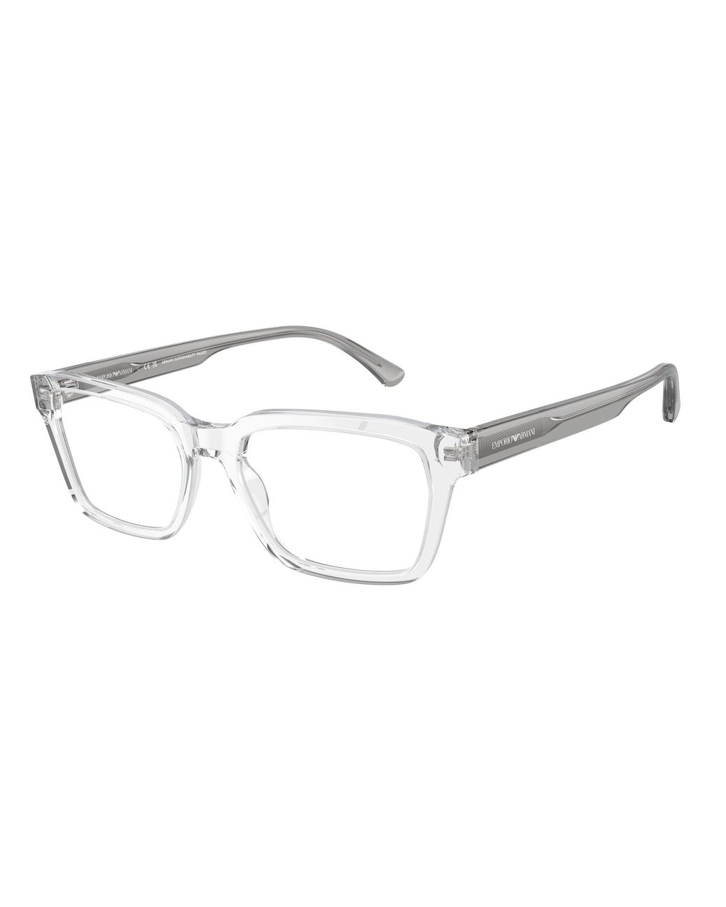 Emporio Armani Black Ea3192 5883 Optical Frames Acetate Squared Normal for men