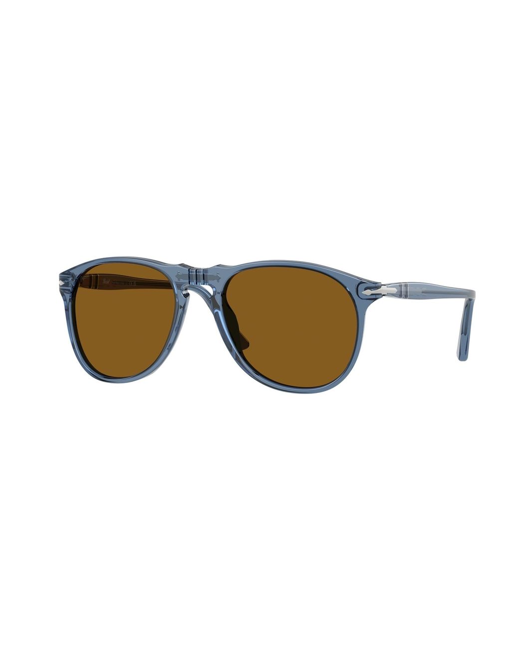 Persol Black Po9649S 121833 Sunglasses Acetate Marrone Pilot Normal for men