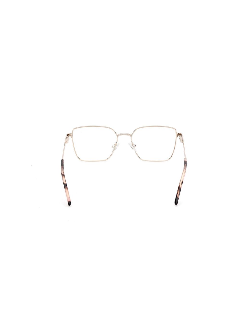 Guess Black Gu50168 059 Optical Frames Metal Geometric Normal