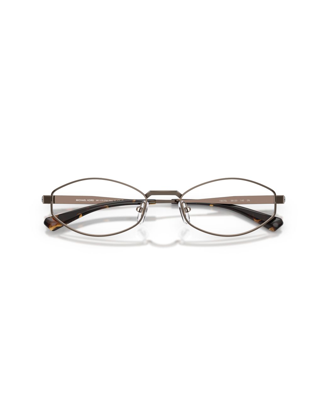 Michael Kors Black Mk1175 Palo Alto 19070L Sunglasses Metal Round Normal Shaded for men