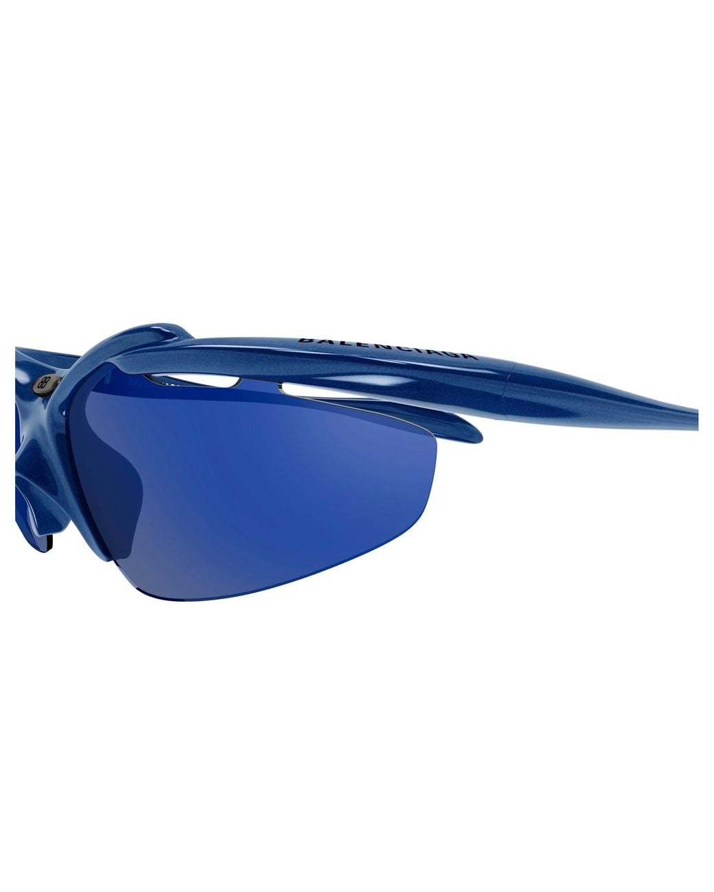 Balenciaga Black Bb0464S 004 Sunglasses Bio-Injected Smoke Geometric