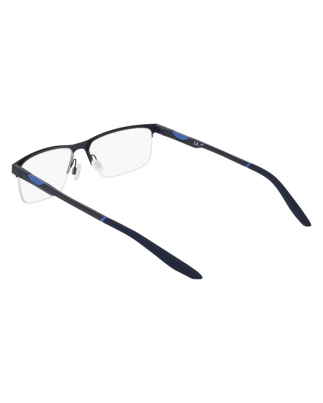 Nike Black 8144 411 Optical Frames Metal Squared Normal for men