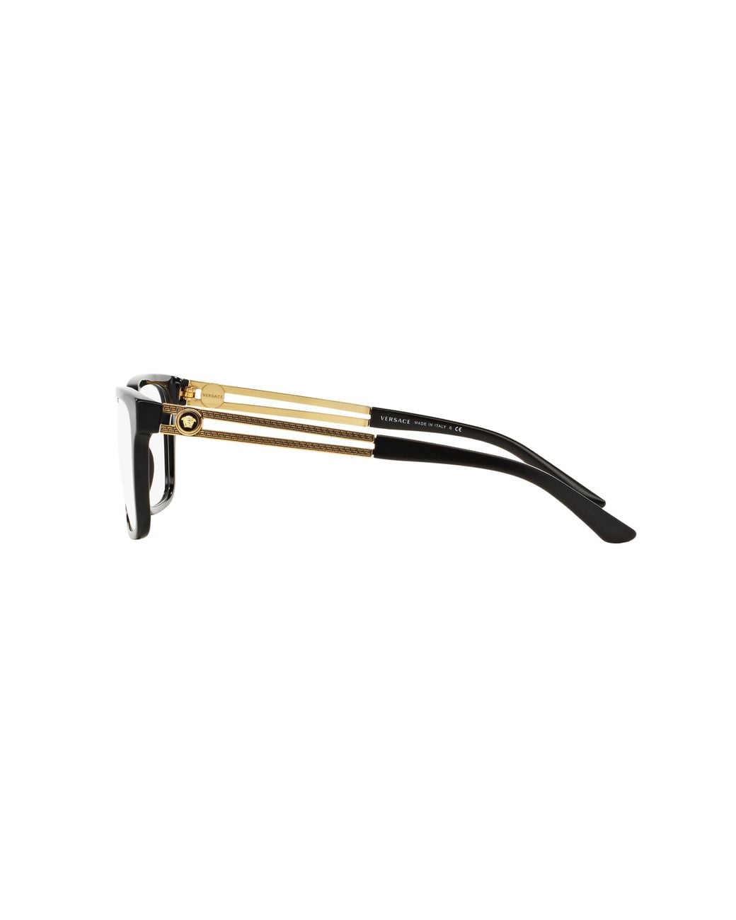 Versace Black Ve3218 Gb1 Optical Frames Acetate Transparent Squared Normal for men