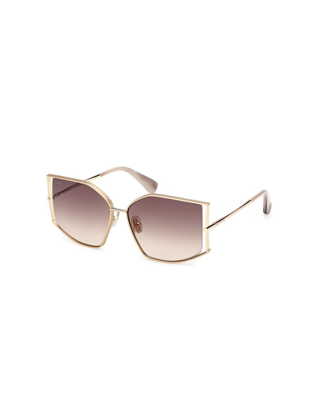 Max Mara Black Mm0142 Menton-4 32F Sunglasses Metal Cat Eye Normal