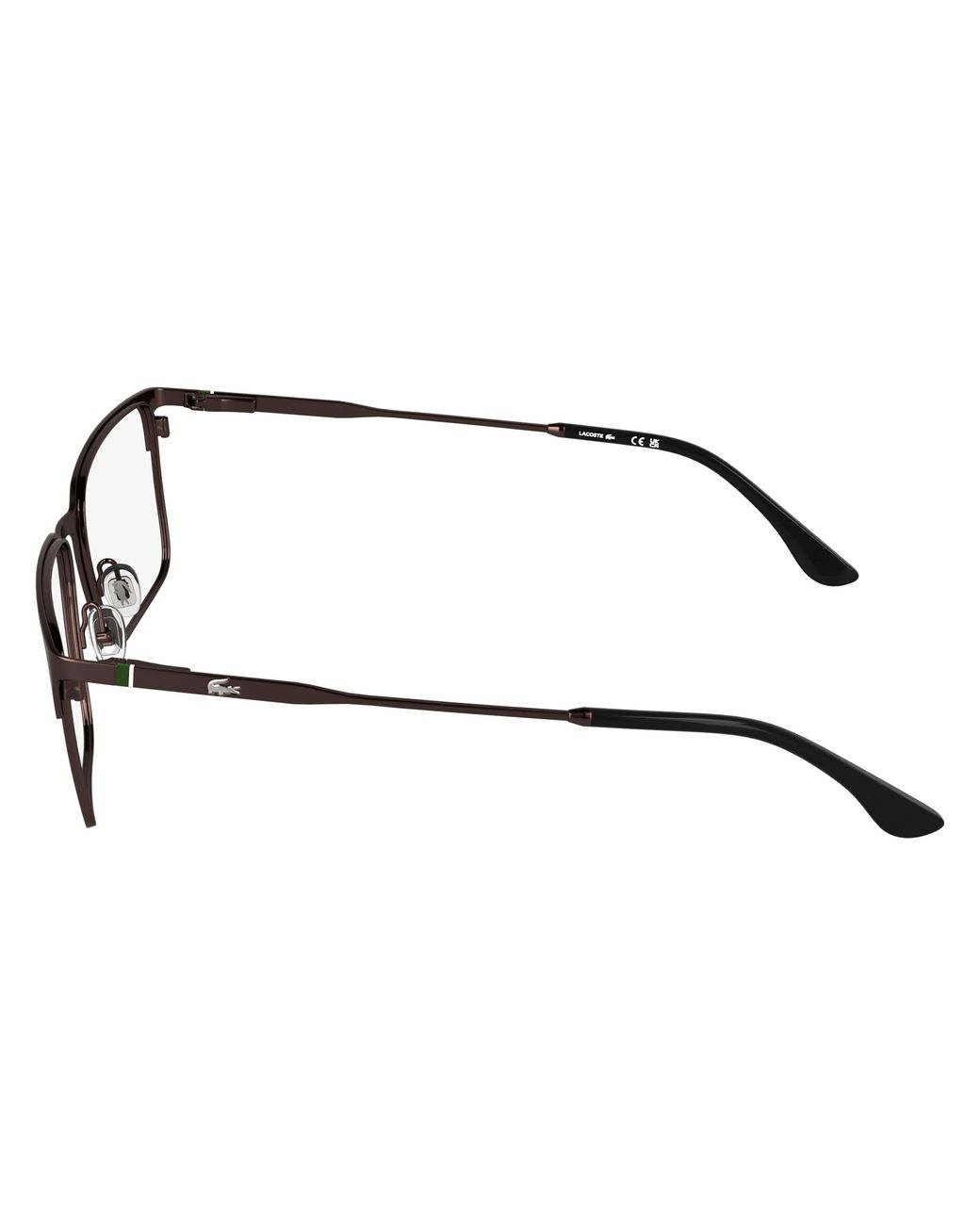 Lacoste Black L2321 601 Optical Frames Metal Squared Normal for men