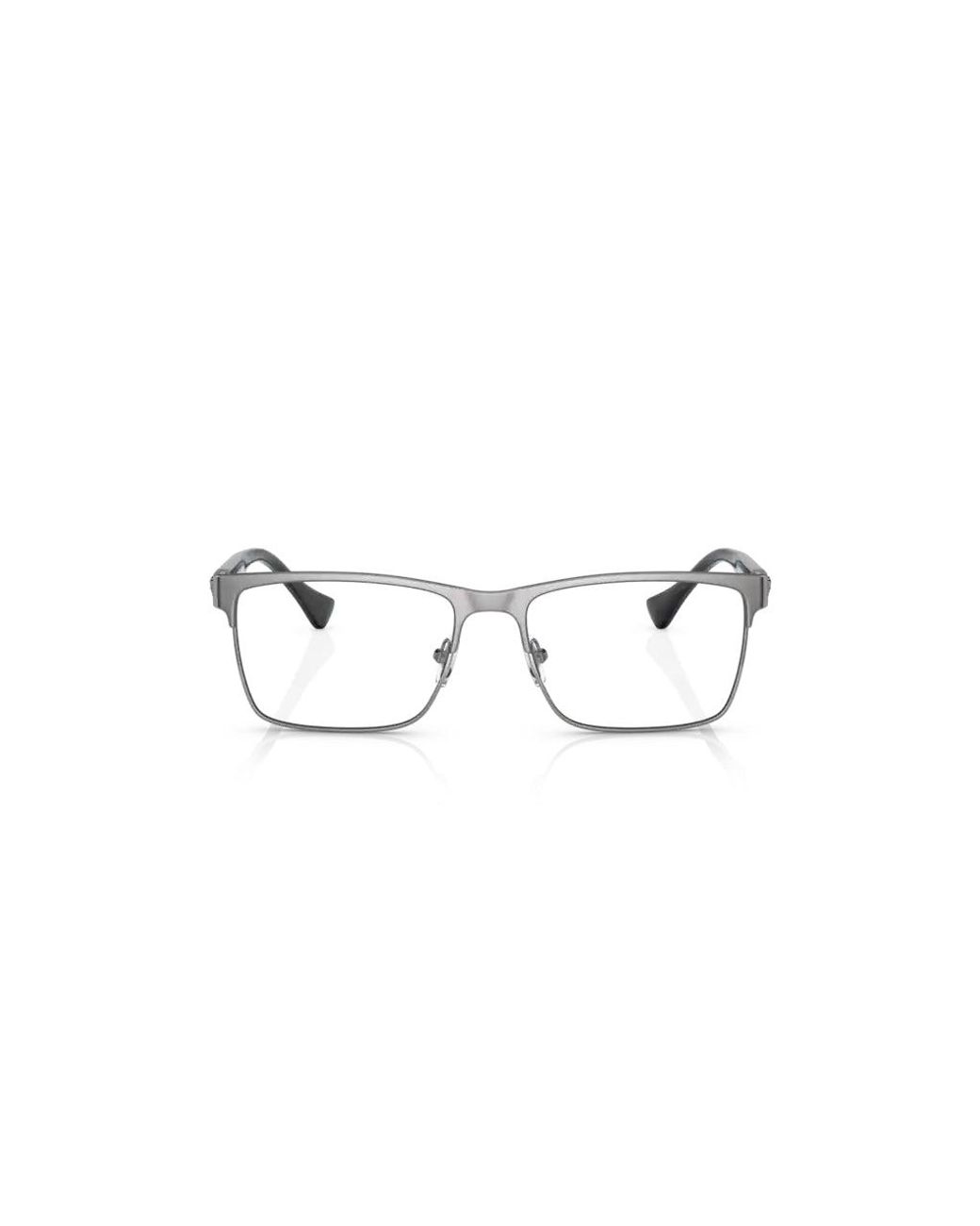 Versace Black Ve1285 1001 Optical Frames Metal Squared for men