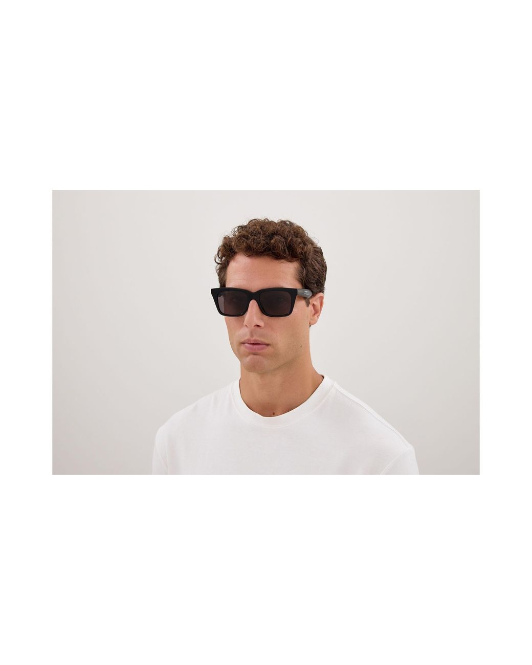 Balenciaga Black Bb0467S 001 Sunglasses Acetate Squared for men