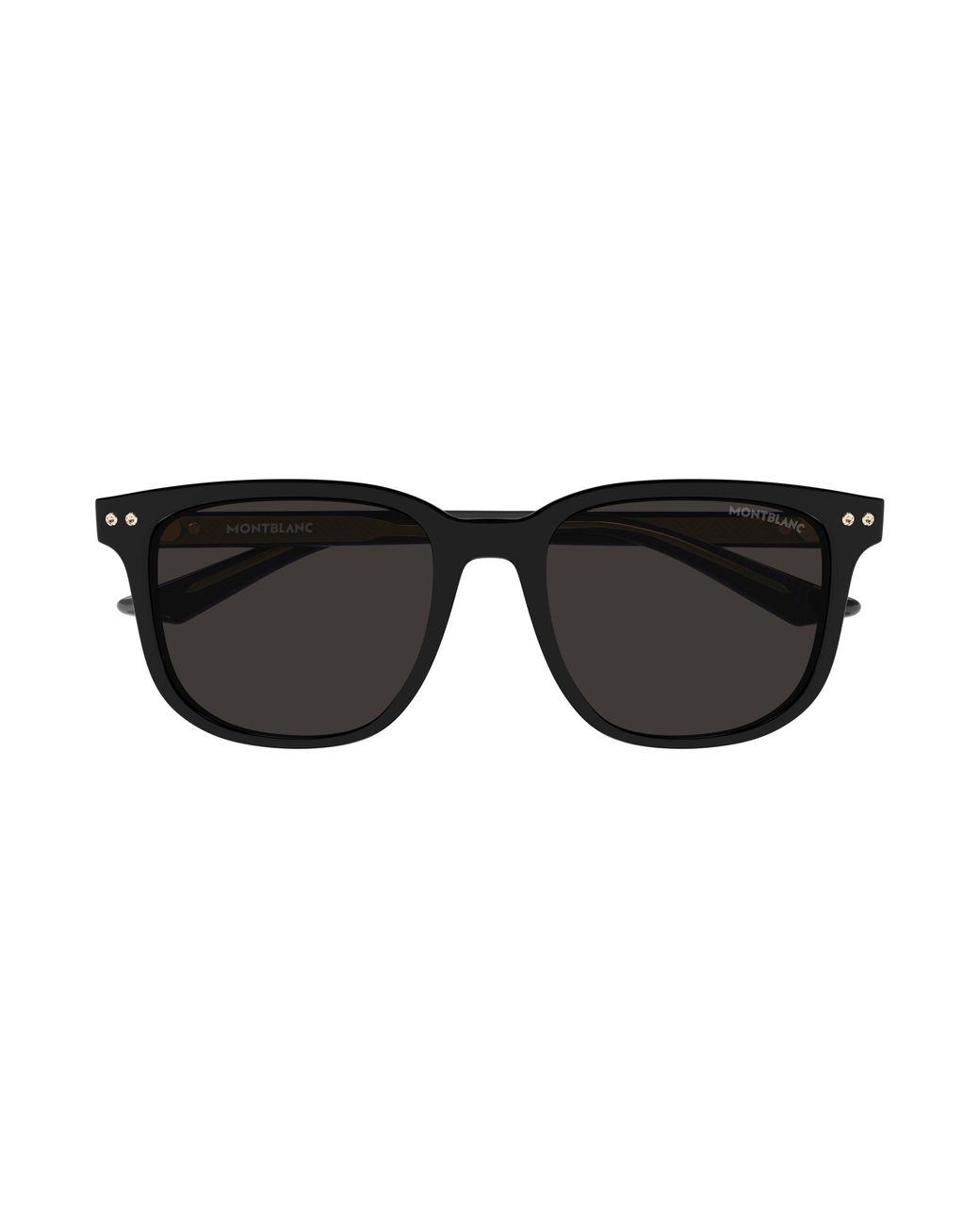 Montblanc Black Mb0258Sa 001 Sunglasses Acetate Squared for men