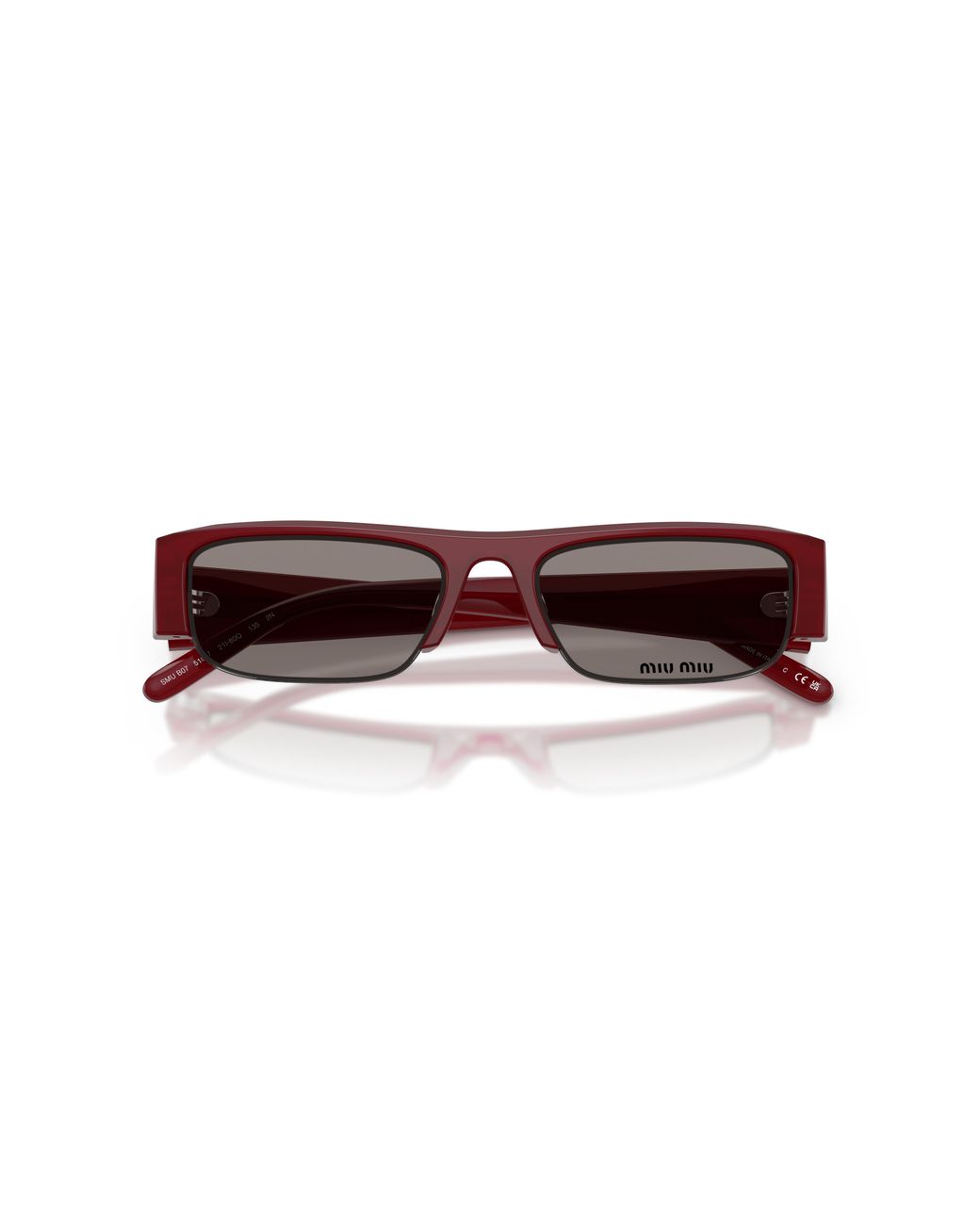 Miu Miu Black Mu B07S 21I80Q Sunglasses Acetate Squared Normal