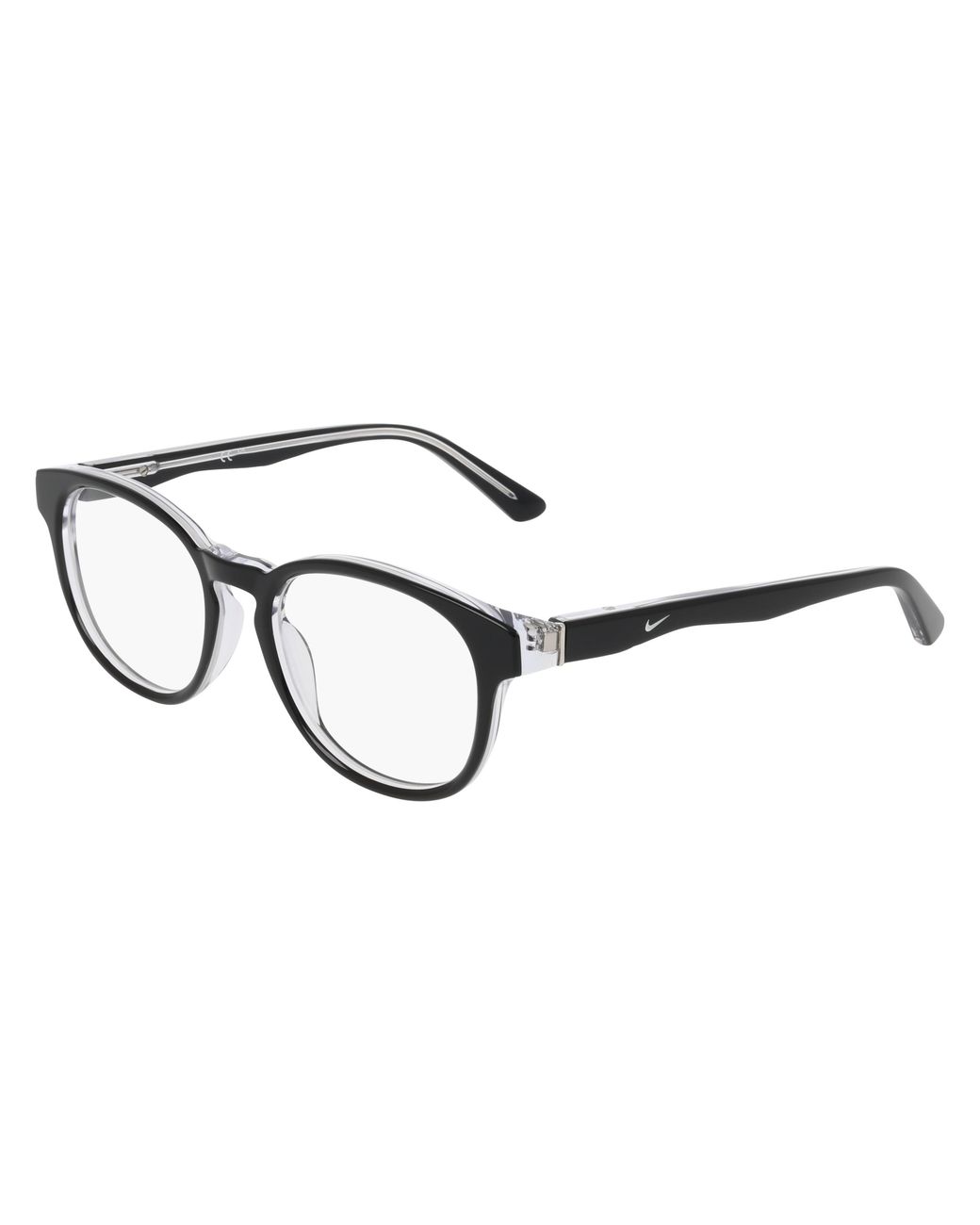 Nike Black 7182 010 Optical Frames Acetate Round Normal