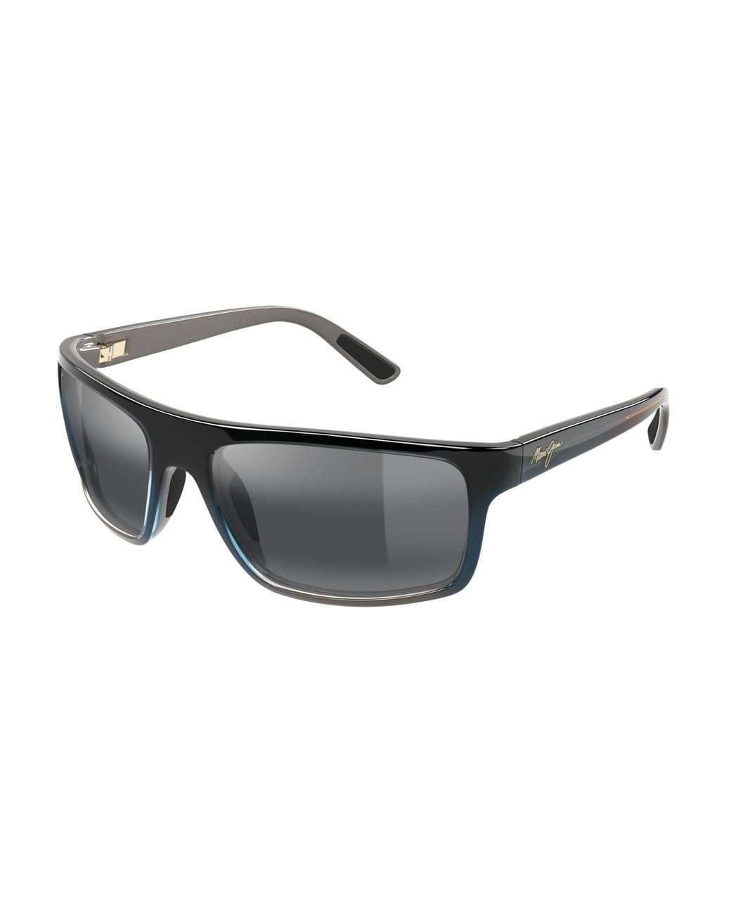 Maui Jim Black Mj0746S 002 Occhiali Da Sole Iniettato Squadrata