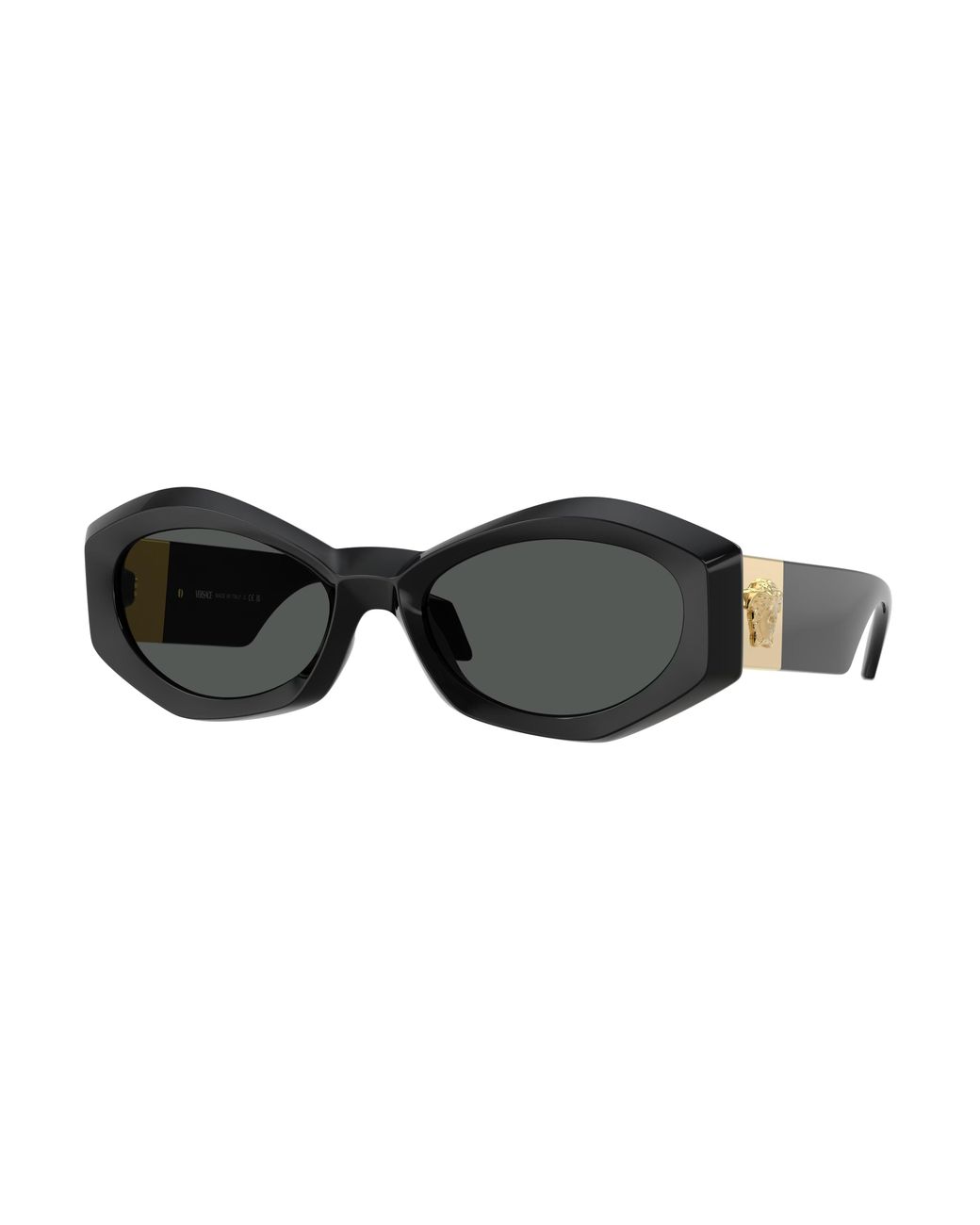 Versace Black Ve4466U Gb1/87 Sunglasses Injected Geometric Normal