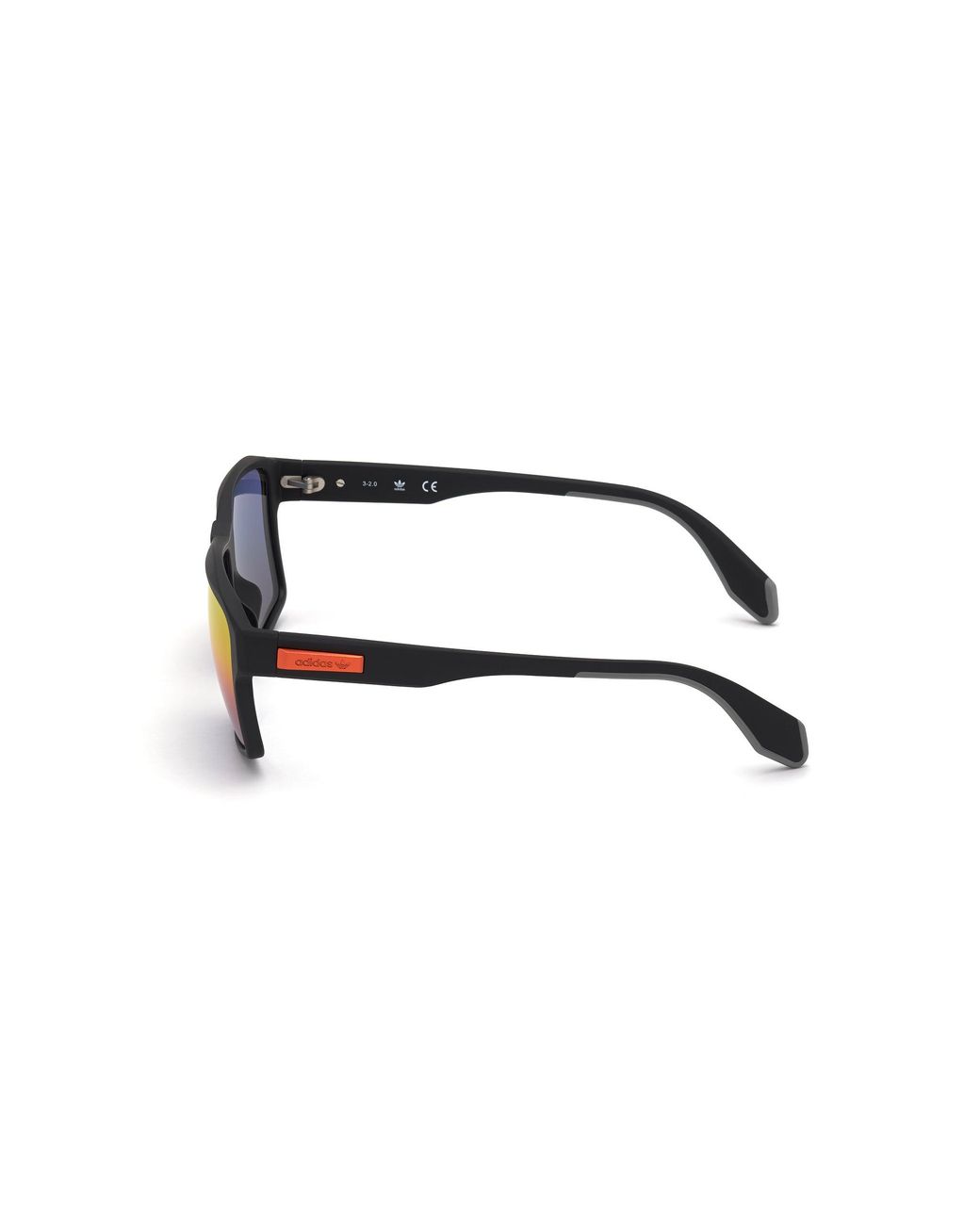 Adidas Black Or0039 02U Sunglasses Injected Bordeaux Geometric Normal Mirror for men