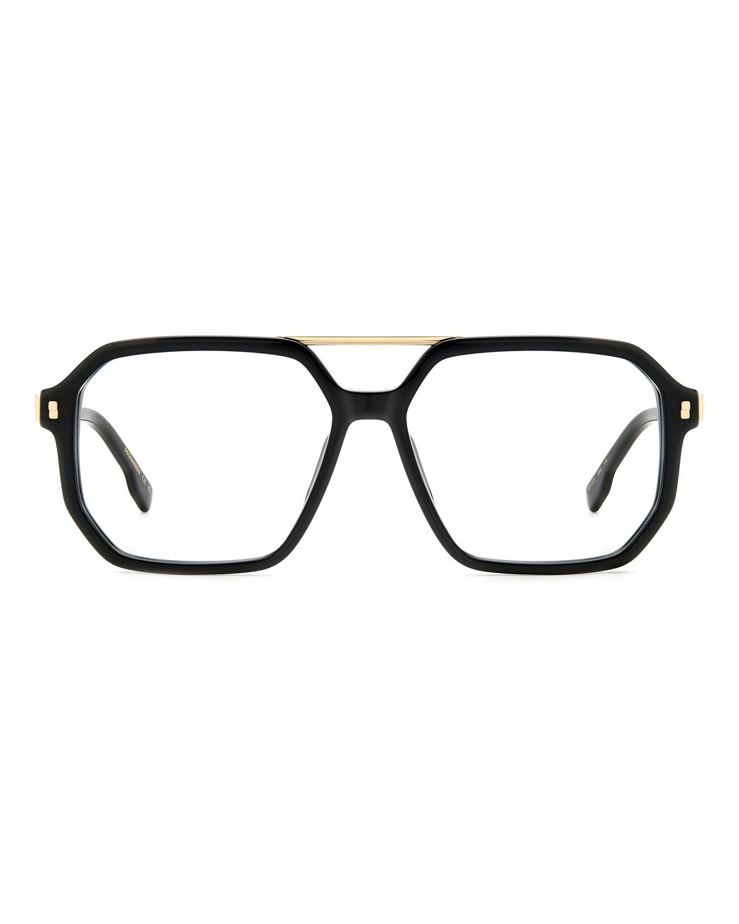 DSquared² Black D2 0123 2M2 Optical Frames Acetate Squared for men