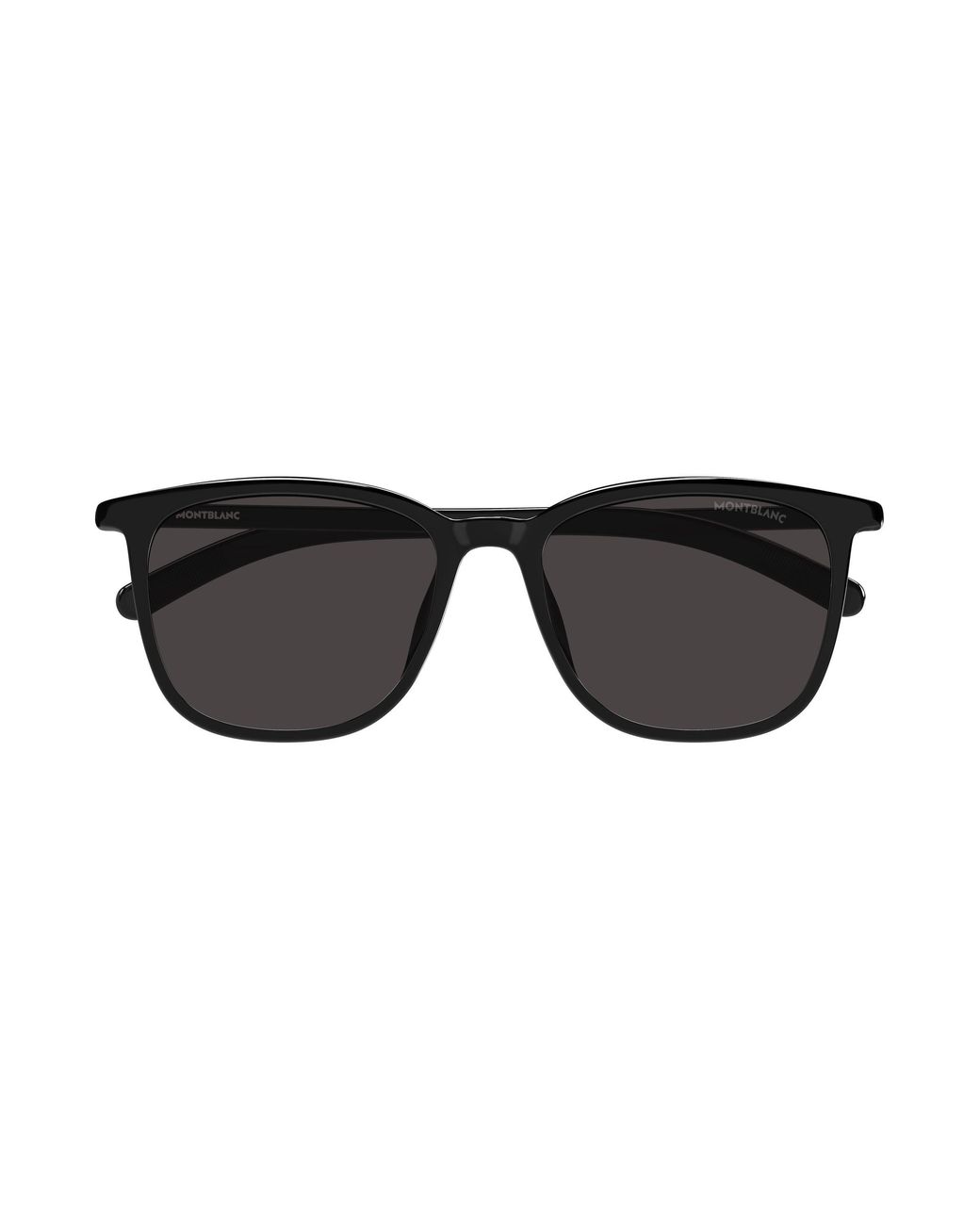 Montblanc Black Mb0487Sa 001 Sunglasses Squared for men