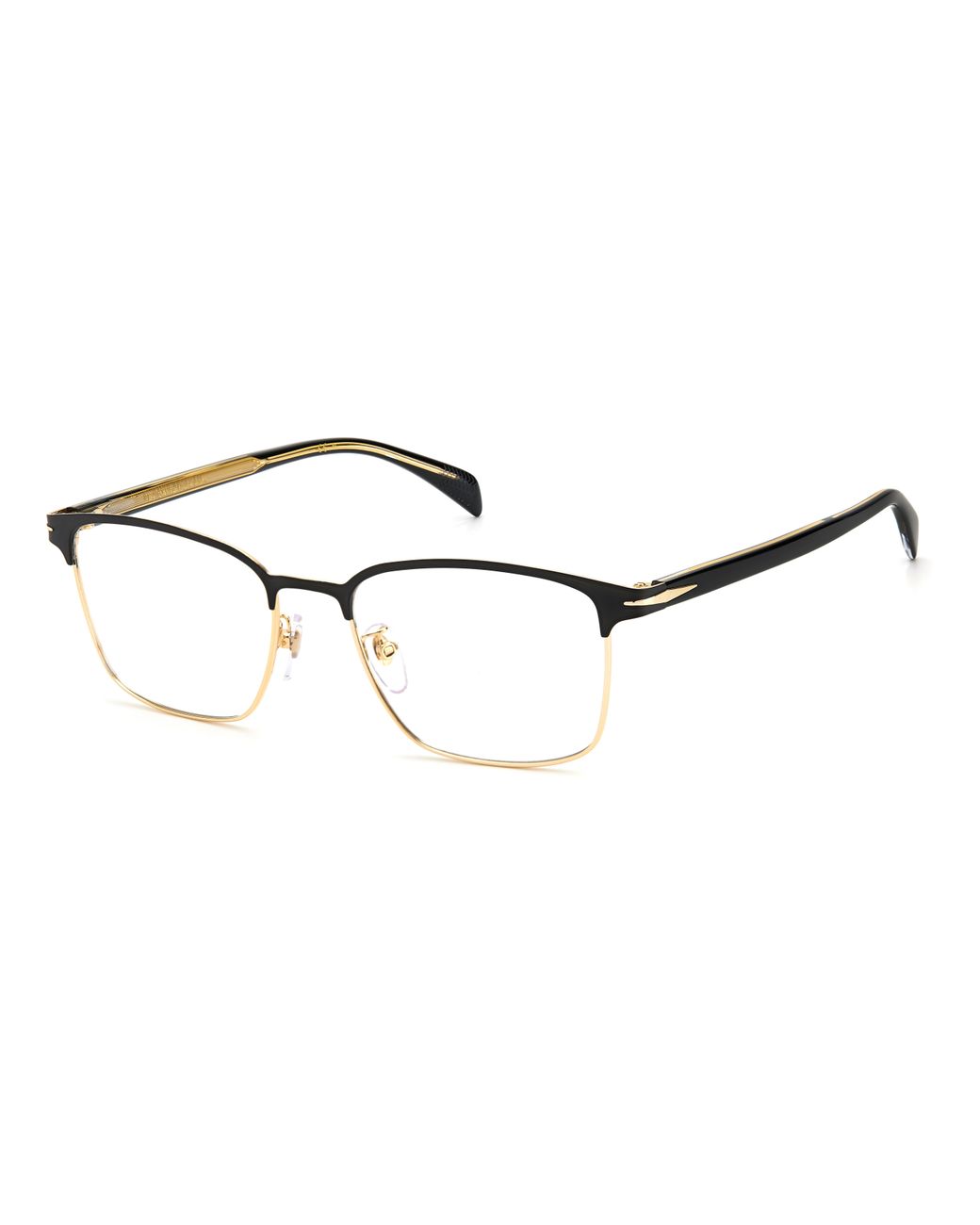 David Beckham Black Db 1059/F I46 Optical Frames Metal Squared for men