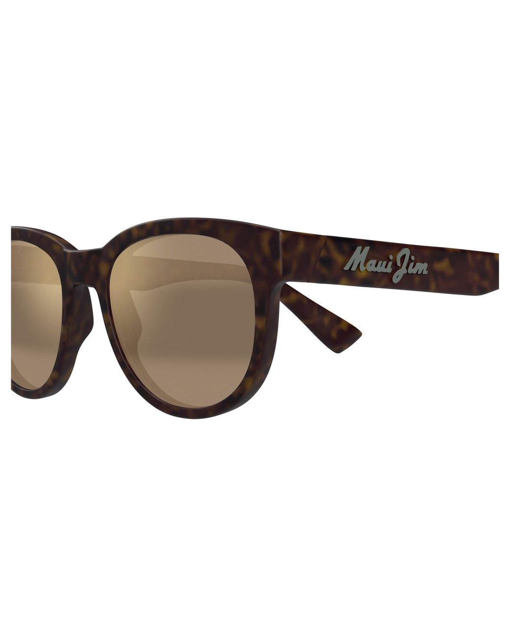 Maui Jim Black Mj0668S 002 Sunglasses Injected Bronze Round for men