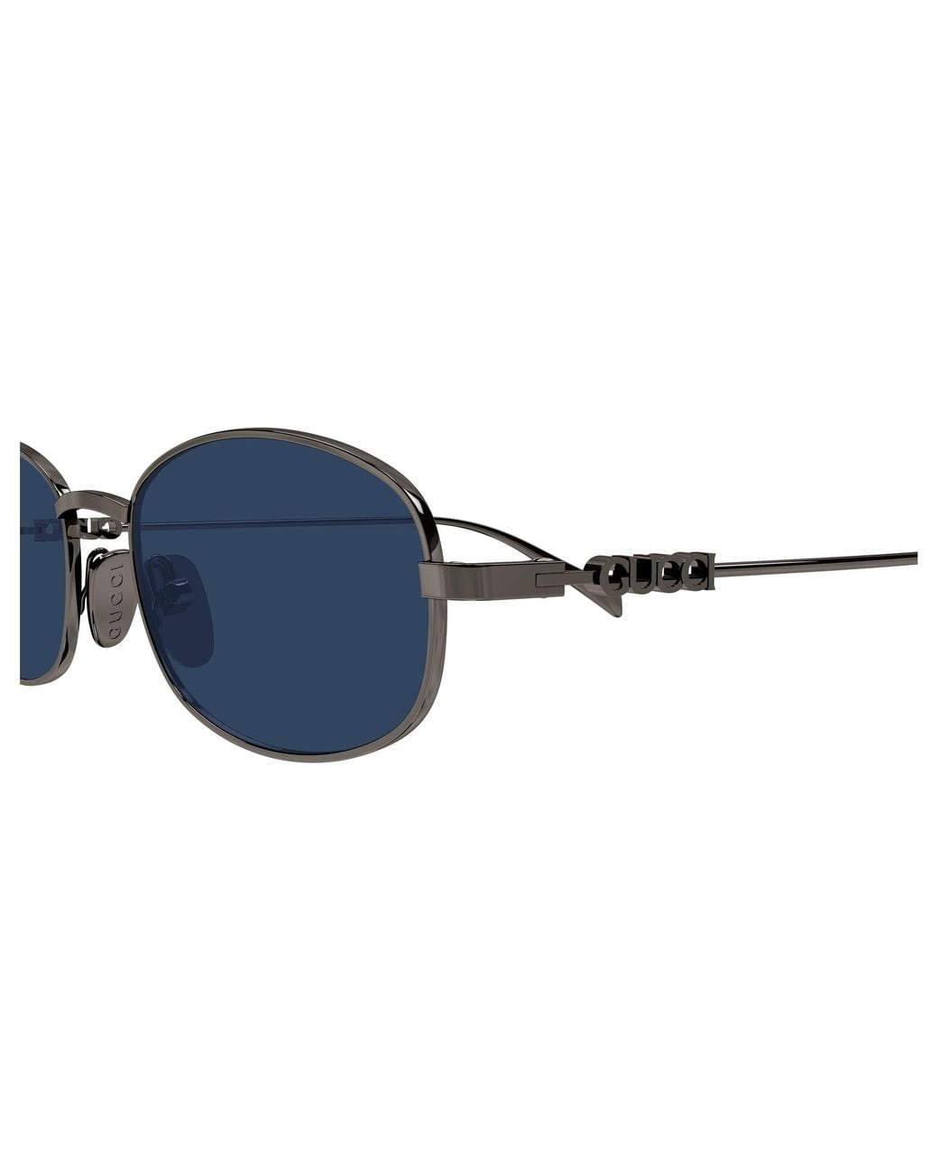 Gucci Black Gg1940S 001 Sunglasses Metal Round for men