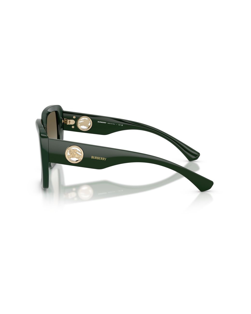 Burberry Green Be4471 42038E Sunglasses Acetate Squared Normal Shaded