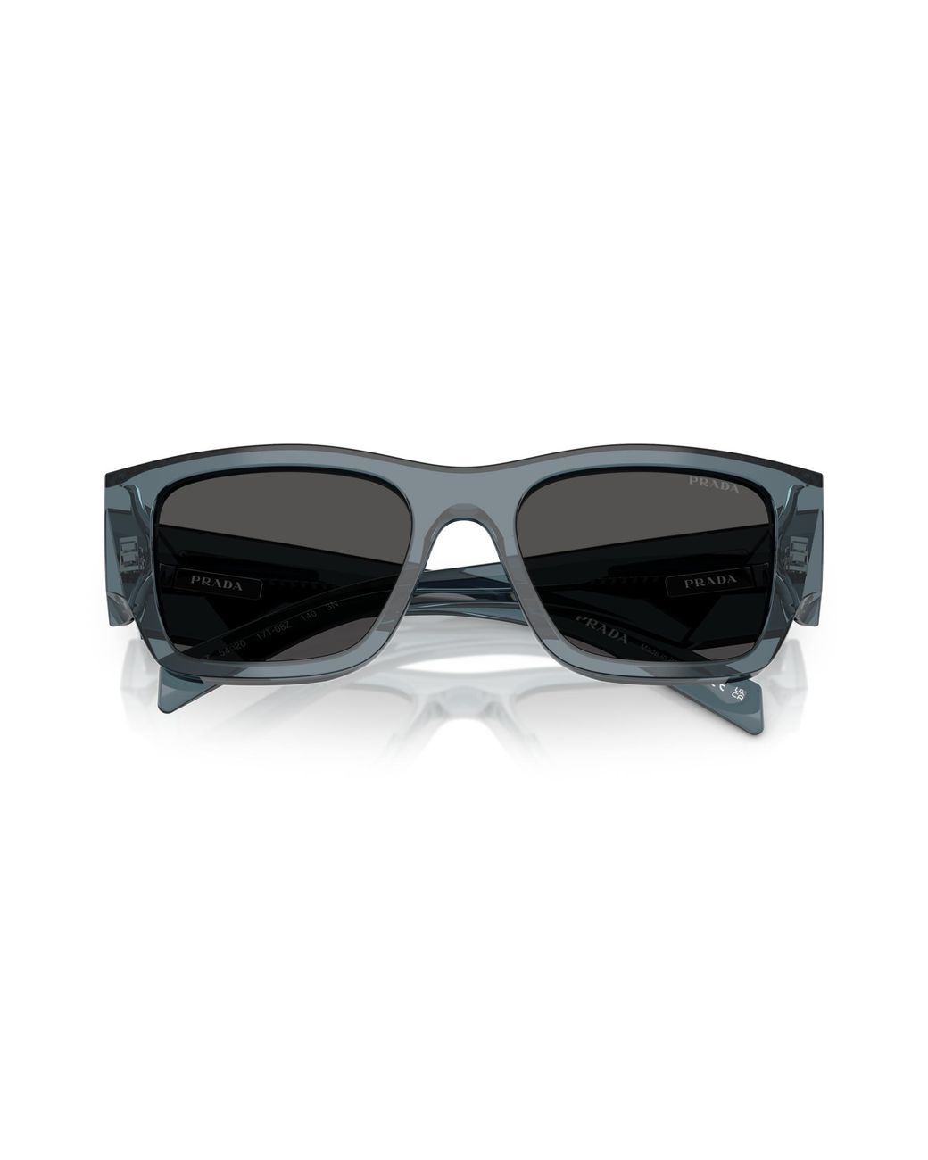 Prada Black Pr 10Zs 17T08Z Sunglasses Acetate Pillow Normal for men