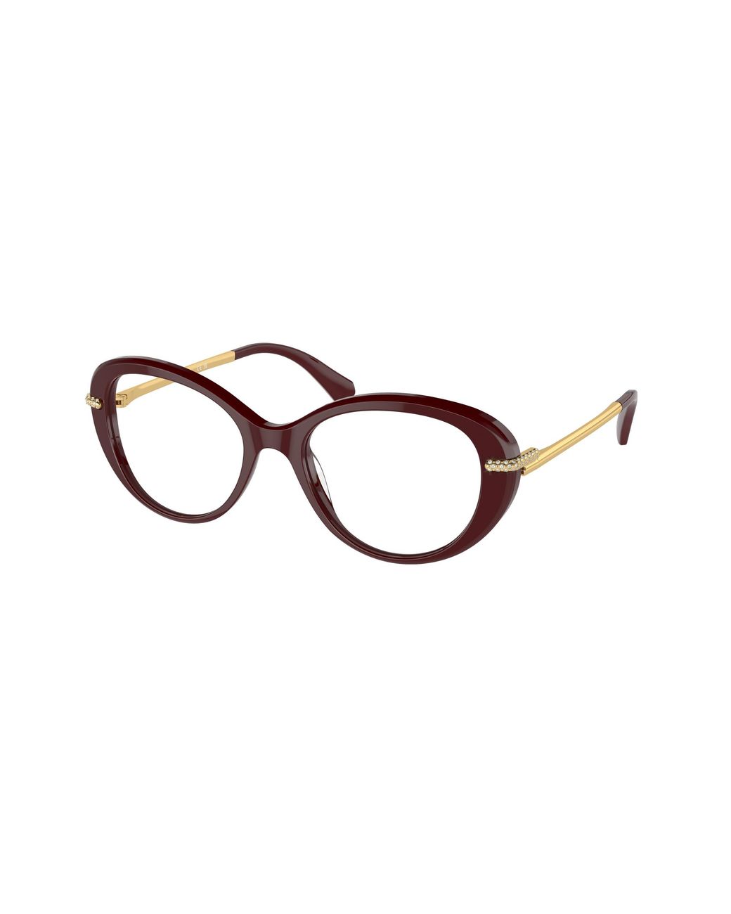Swarovski Black Sk2001 1008 Optical Frames Acetate Transparent Round Normal