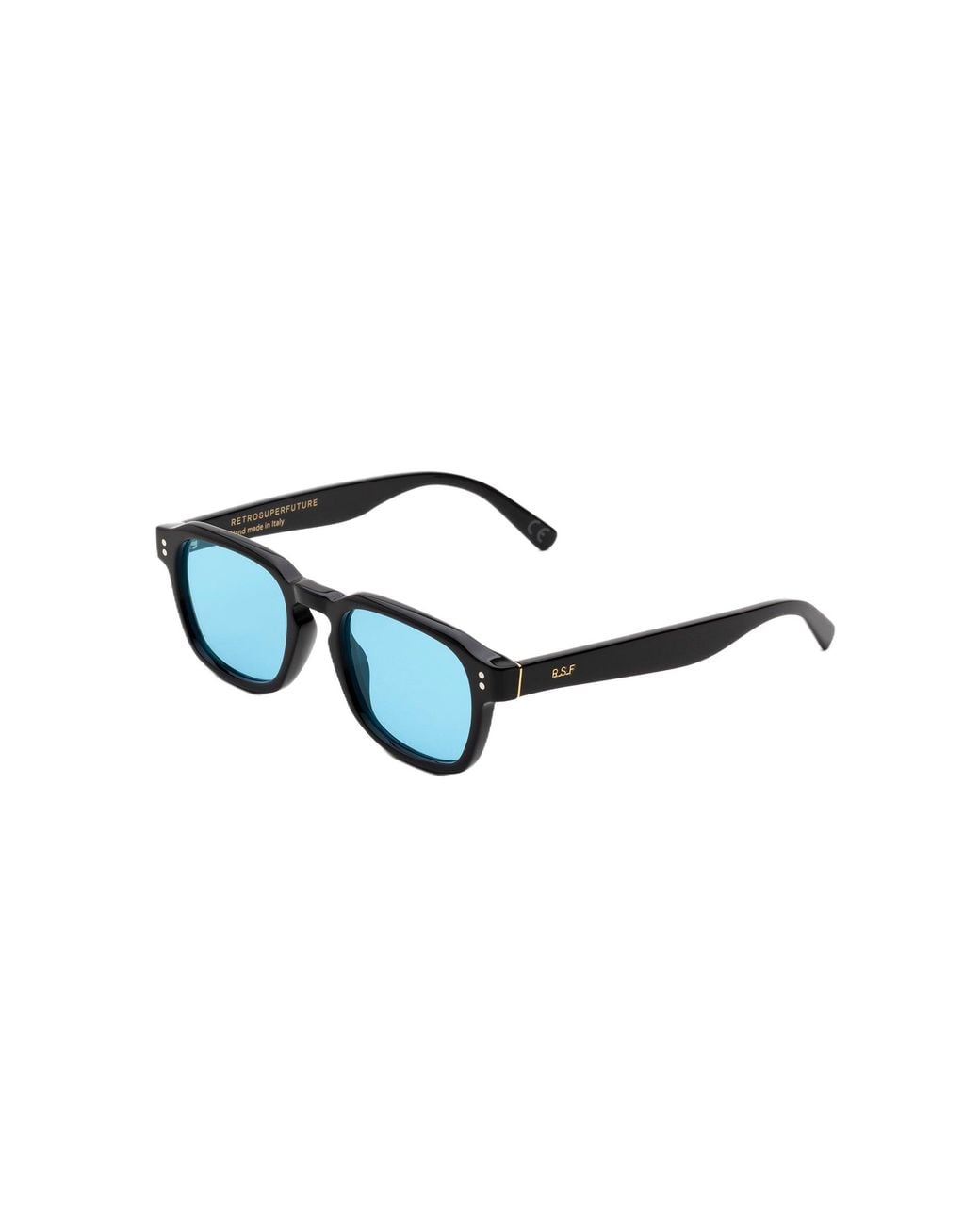Retrosuperfuture Black Ejh Luce Azure Sunglasses Acetate Light Squared Normal