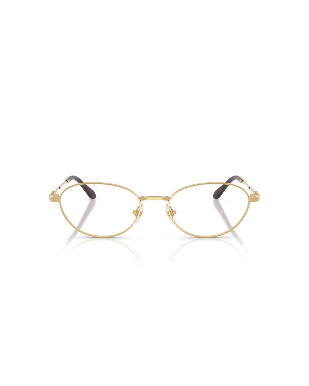 Swarovski Black Sk1043 4004 Optical Frames Metal Transparent Round Normal