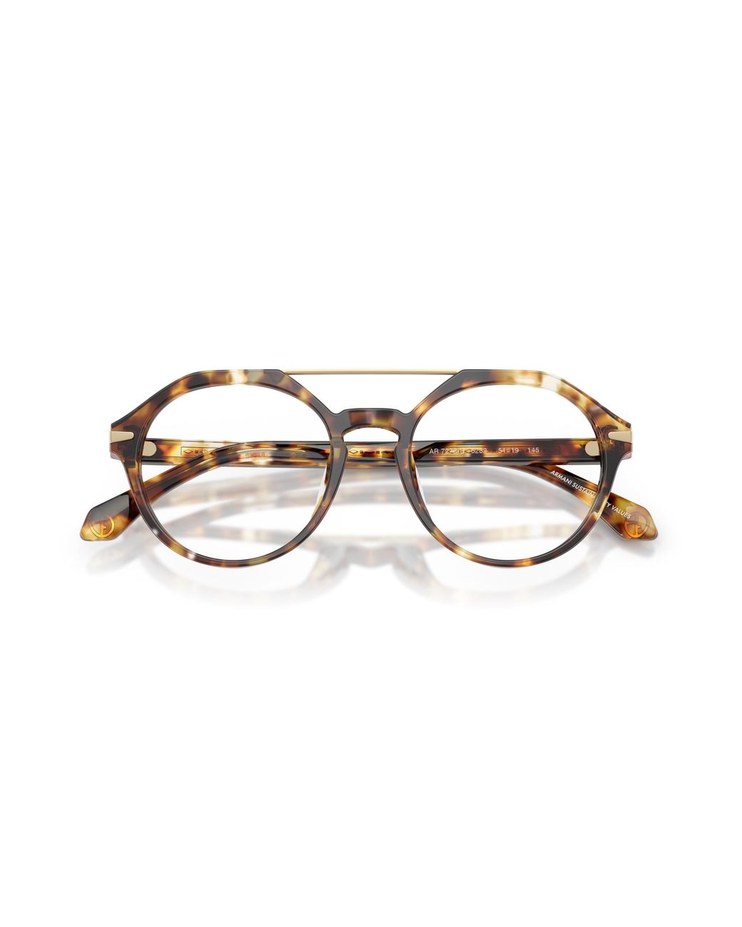 Giorgio Armani Black Ar7278U 6232 Optical Frames Acetate Round Normal for men