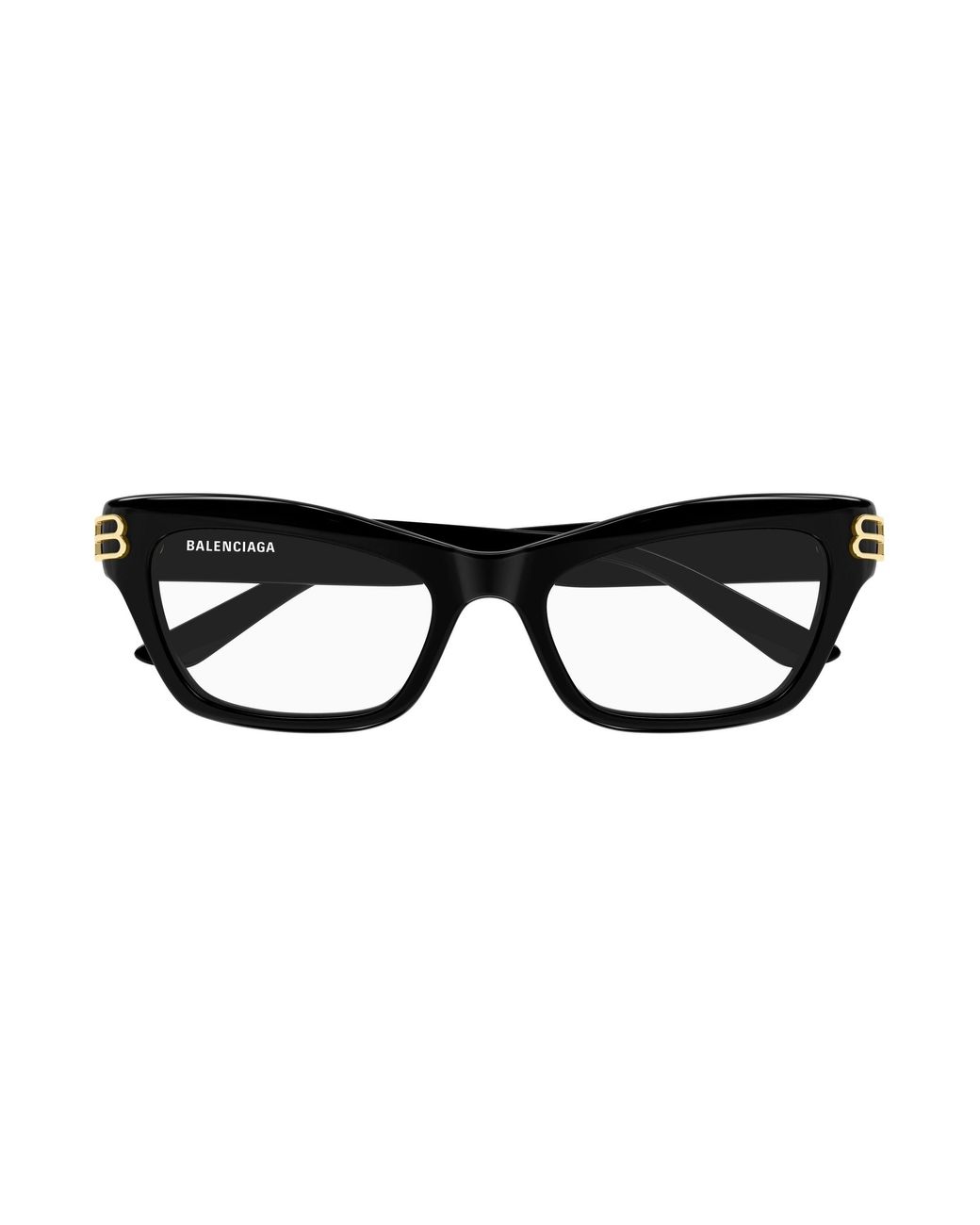 Balenciaga Black Bb0435O 001 Optical Frames Acetate Transparent Cat Eye