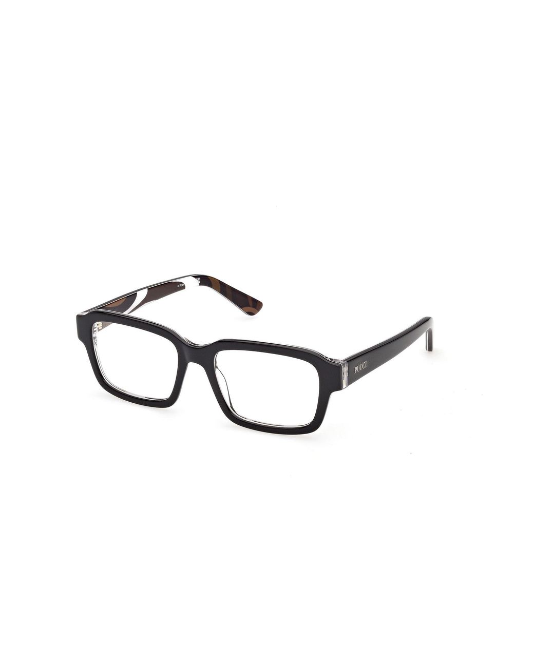 Emilio Pucci Black Ep5283 5 Optical Frames Acetate Squared Normal
