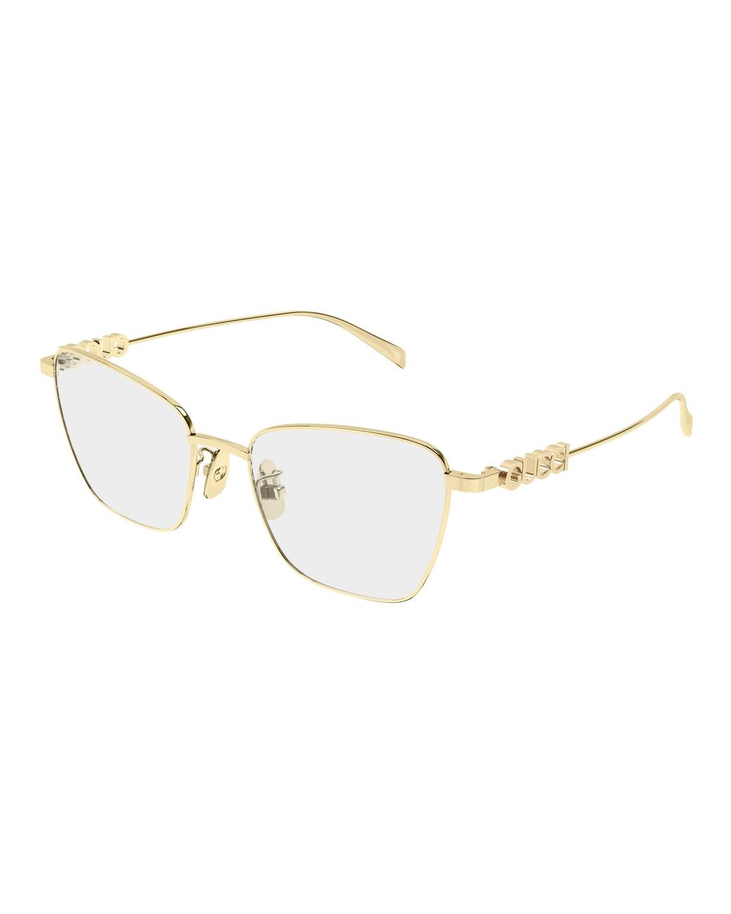 Gucci Black Gg1807O 003 Optical Frames Metal Transparent Butterfly