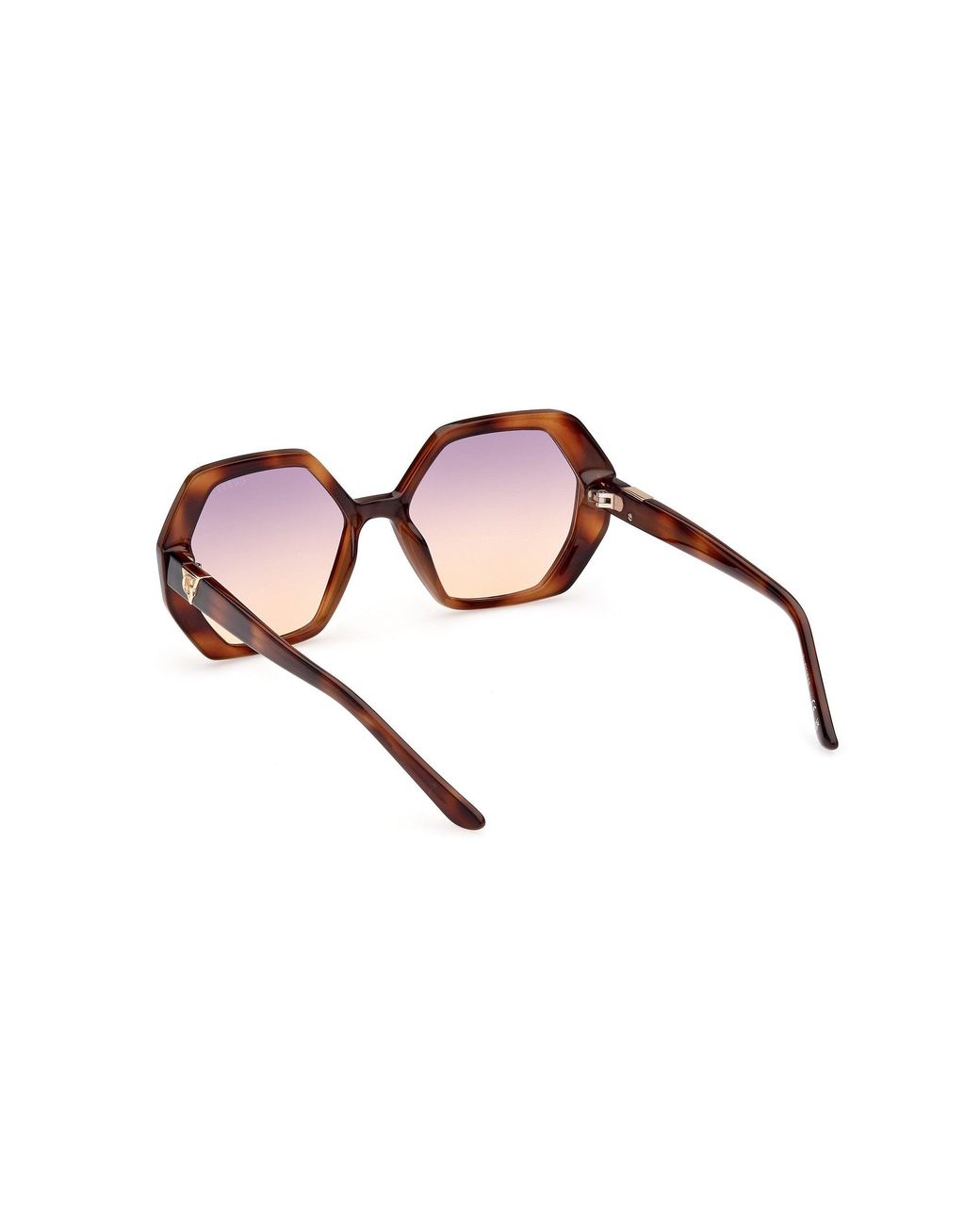 Guess Black Gu7879 53Z Sunglasses Injected Geometric Normal Shaded