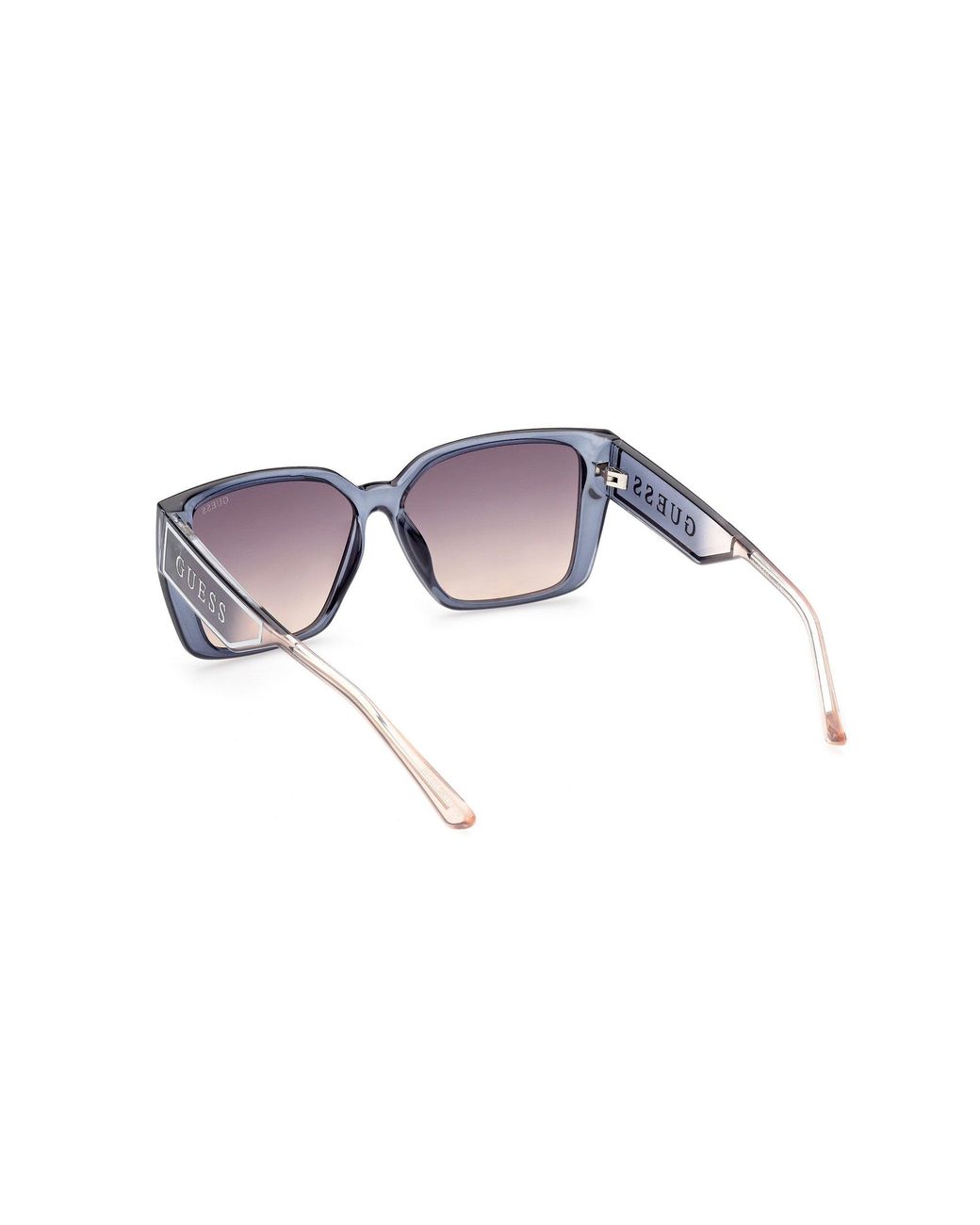 Guess Black Gu7818 92B Sunglasses Injected Smoke Squared Normal Shaded