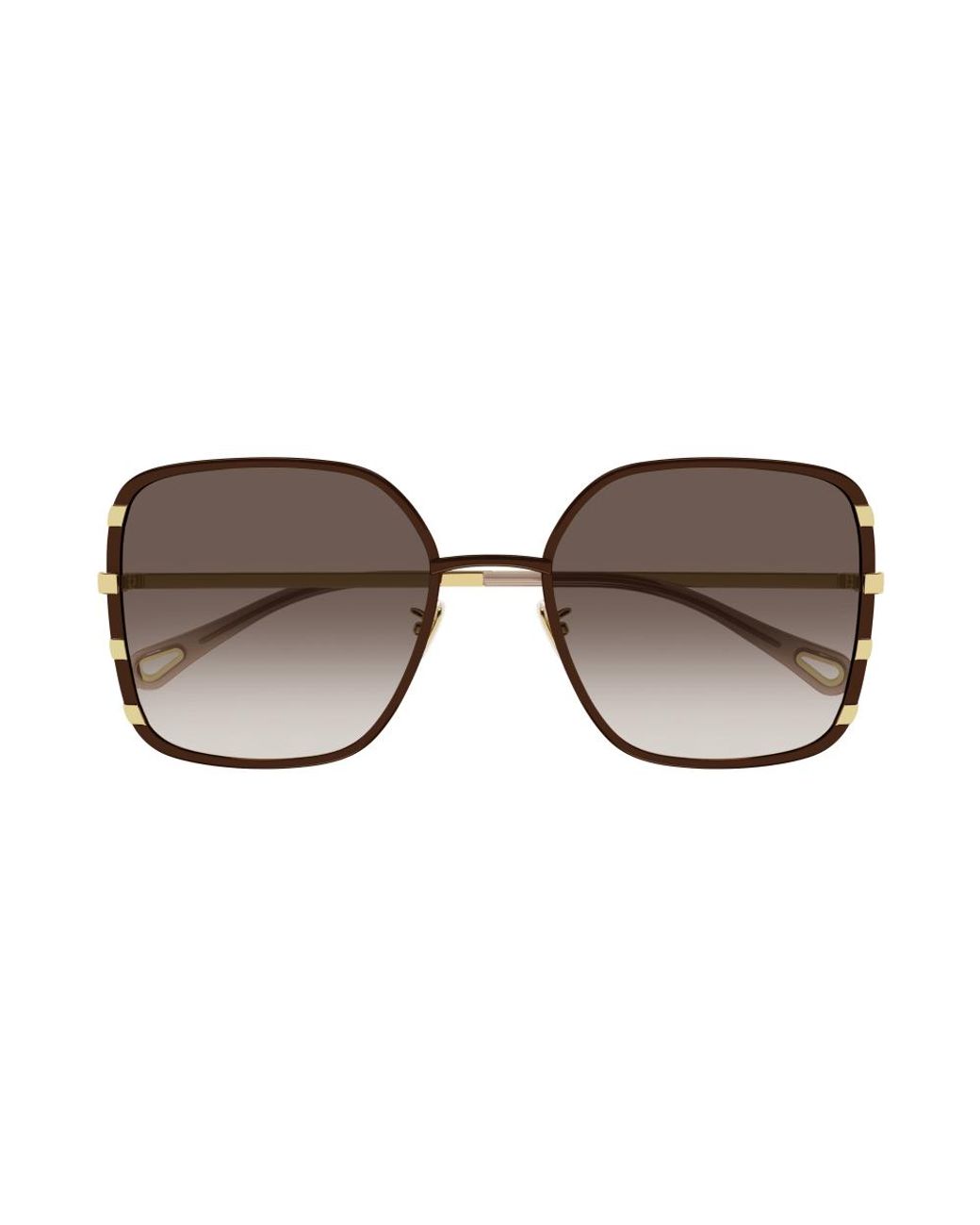Chloé Black Ch0143S 005 Sunglasses Metal Squared Shaded