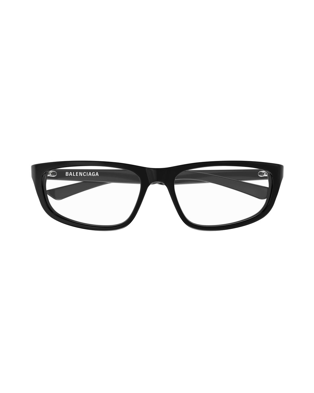 Balenciaga Black Bb0407O 001 Optical Frames Acetate Transparent Squared
