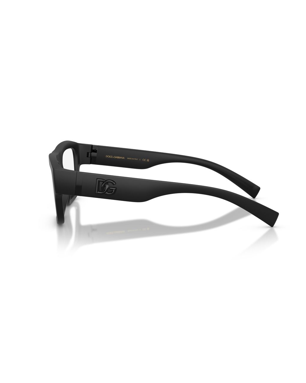 Dolce & Gabbana Black Dg5114 2525 Optical Frames Injected Transparent Squared Normal for men