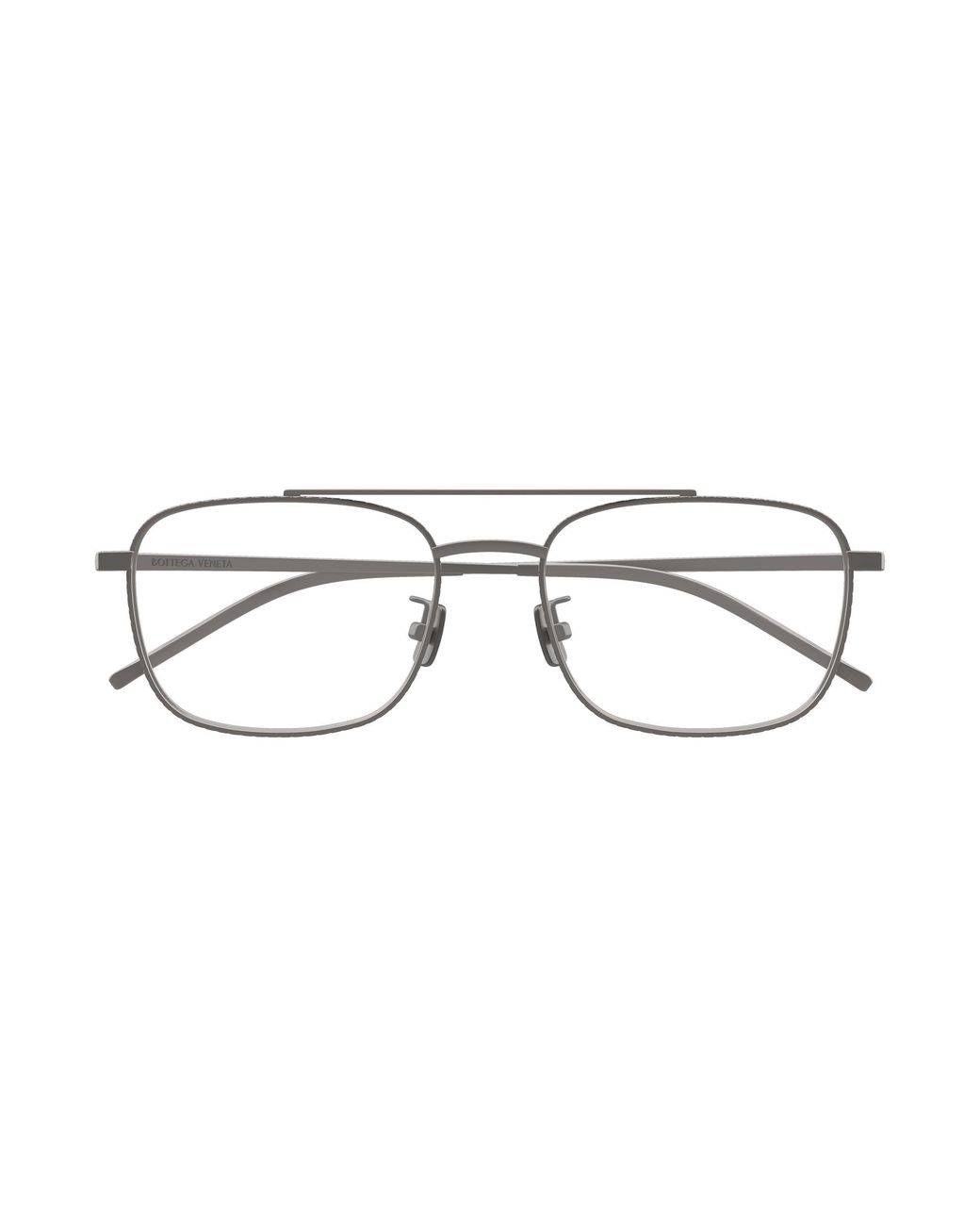 Bottega Veneta Black Bv1425Oa 003 Optical Frames Titanium Transparent Squared