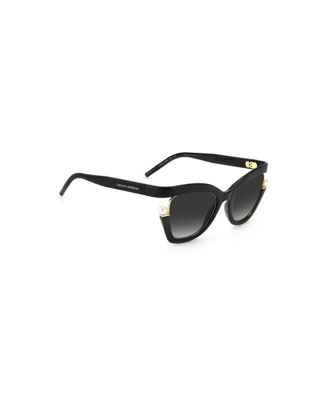 Carolina Herrera Black Ch 0002/S 807/9O Sunglasses Plastic Butterfly Shaded