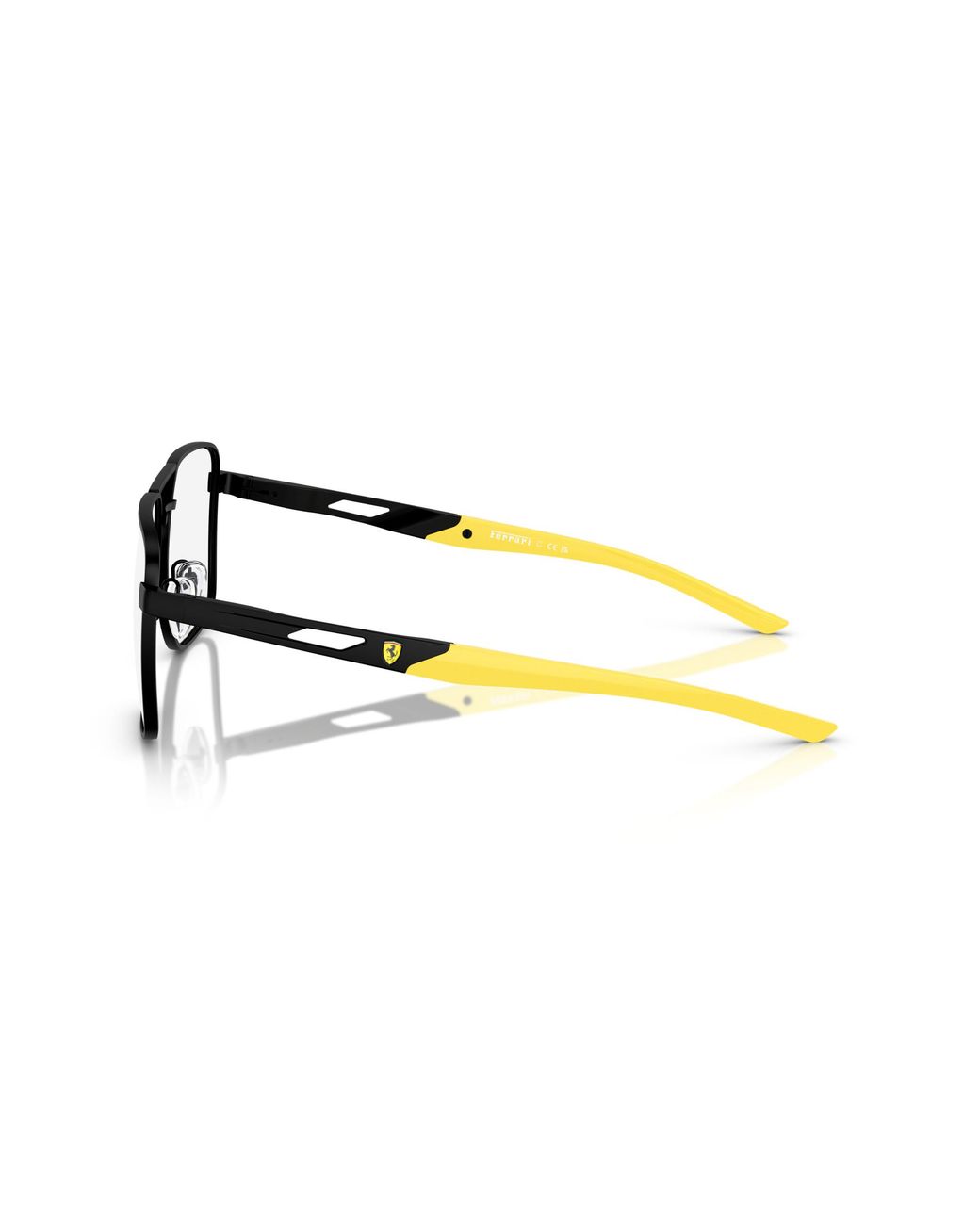 FERRARI SCUDERIA Black Fz7005 123 Optical Frames Metal Squared Normal for men