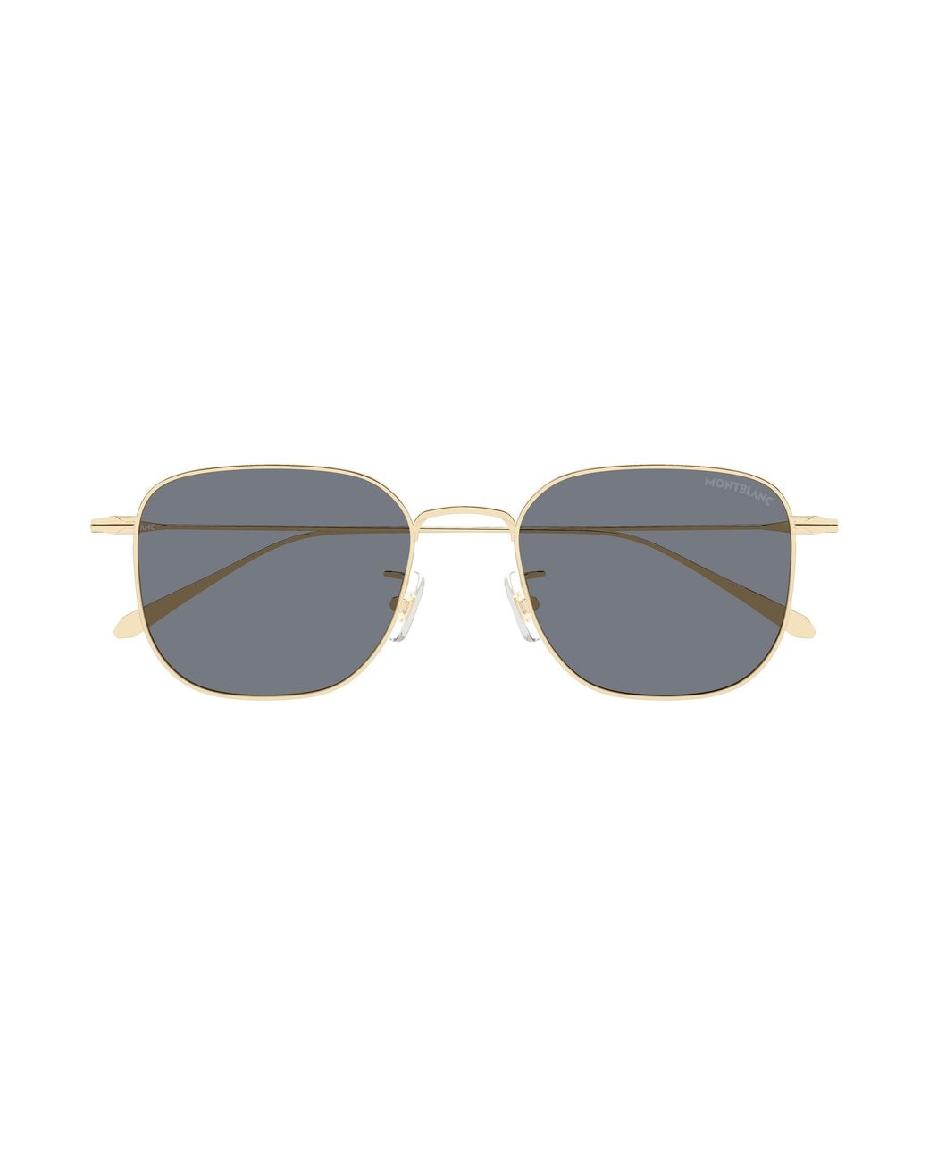 Montblanc Black Mb0477Sa 001 Sunglasses Metal Squared for men