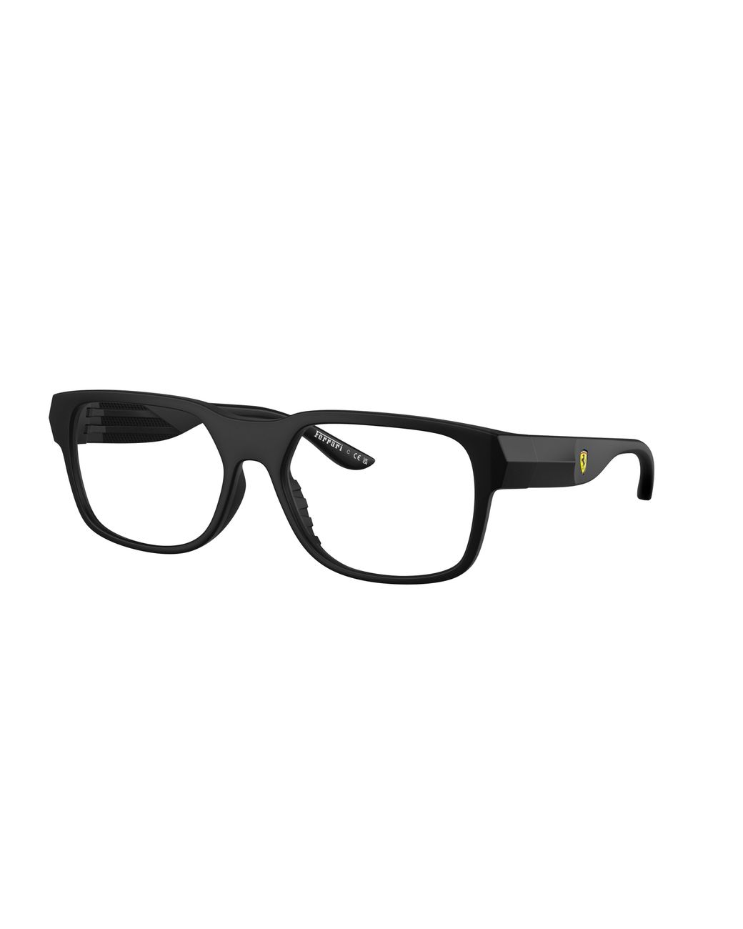 FERRARI SCUDERIA Black Fz8030U 534 Optical Frames Injected Transparent Geometric Normal for men