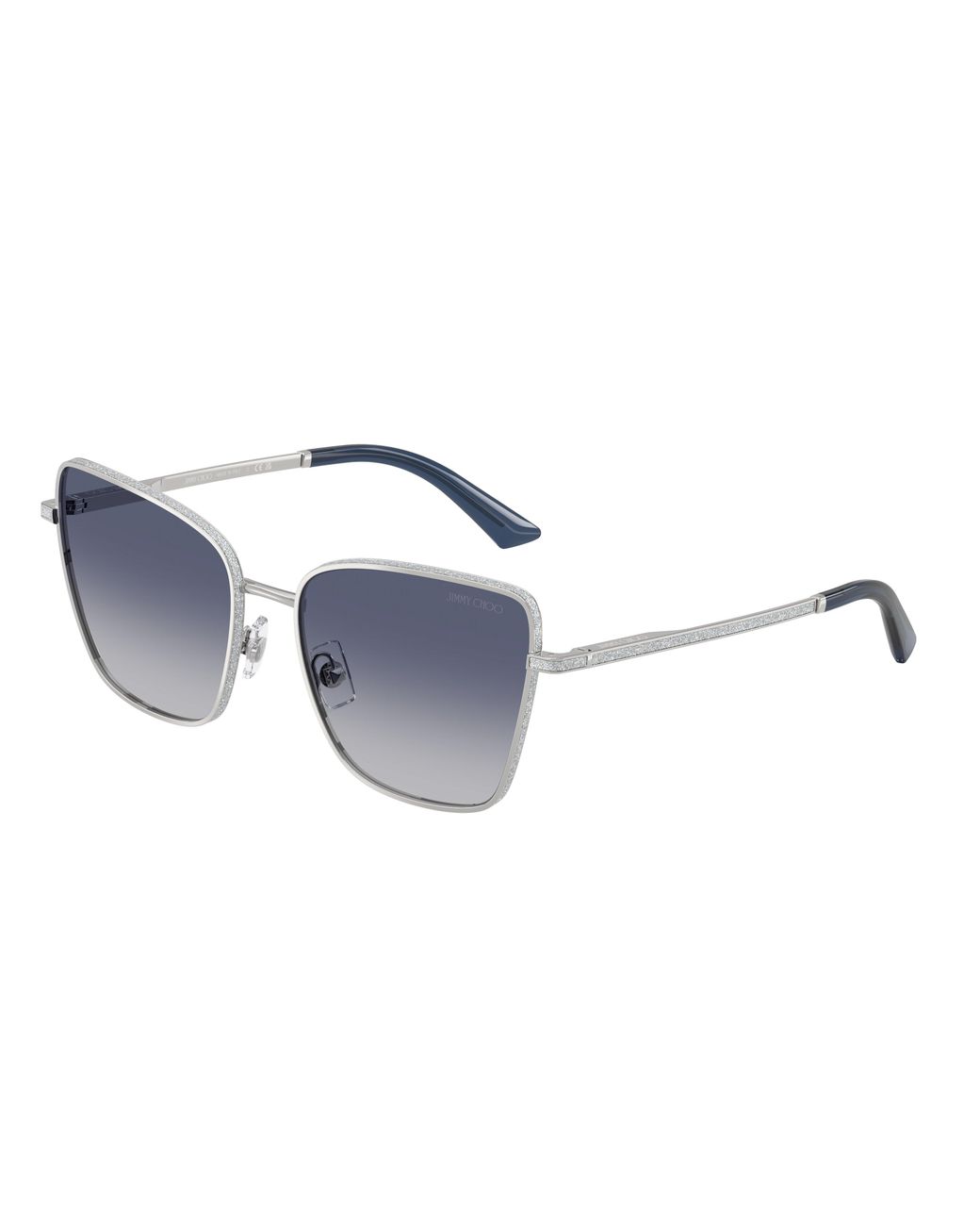 Jimmy Choo Black Jc4023J 30024L Sunglasses Metal Squared Normal Shaded