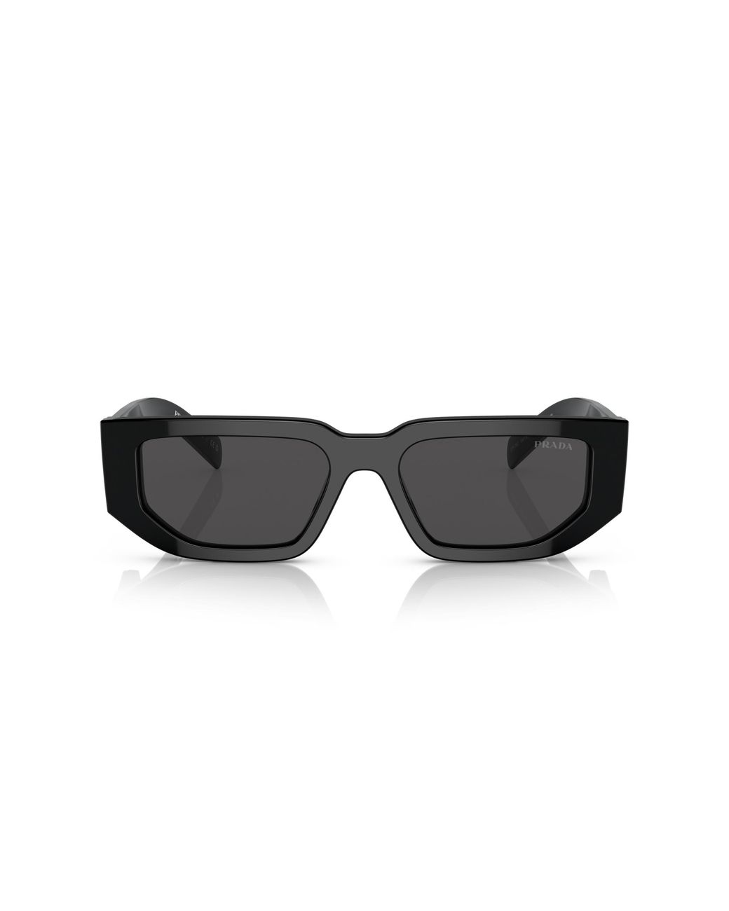 Prada Black Pr 09Zs 1Ab5S0 Sunglasses Acetate Squared Normal for men