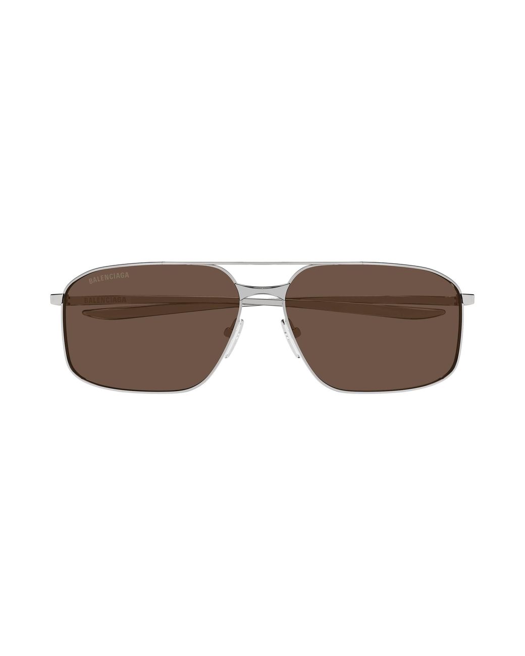 Balenciaga Black Bb0492S 002 Sunglasses Metal Pilot for men