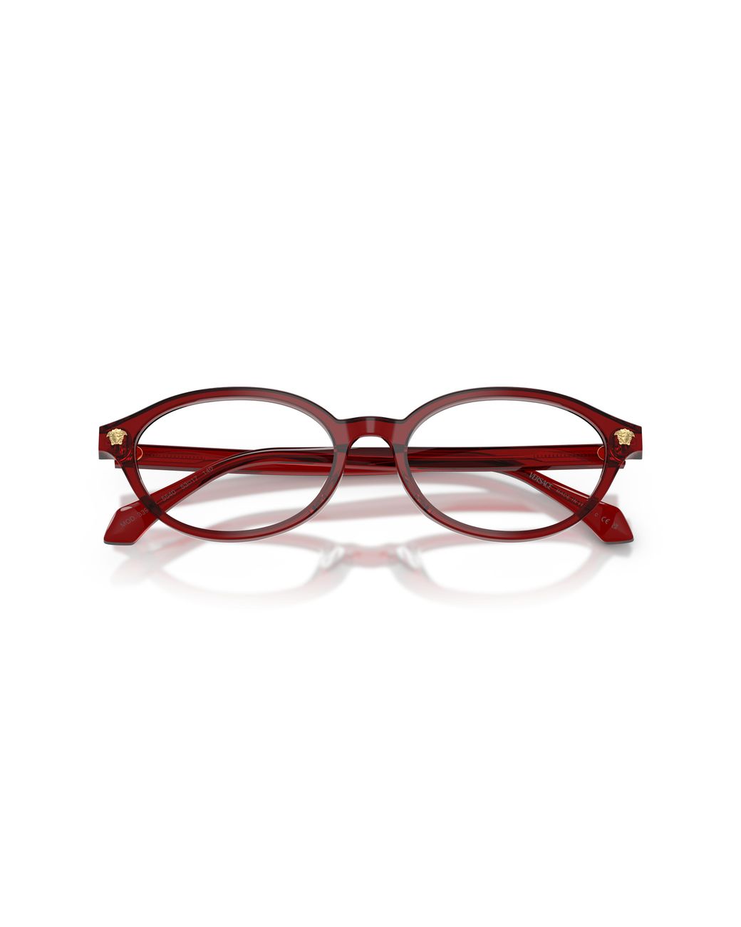 Versace Black Ve3393D 5540 Optical Frames Acetate Transparent Round Normal